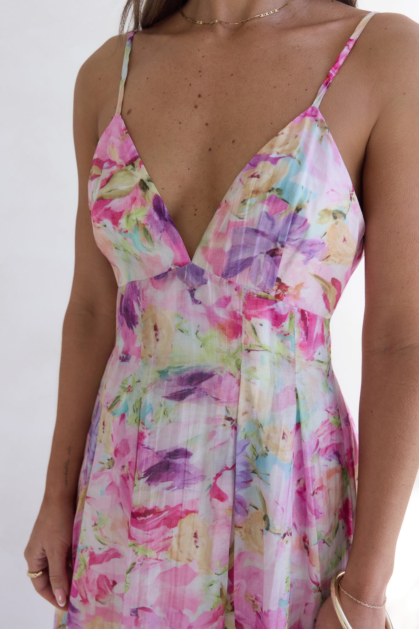 Tides Of Colour Midi Dress Print-Seaa Fashion