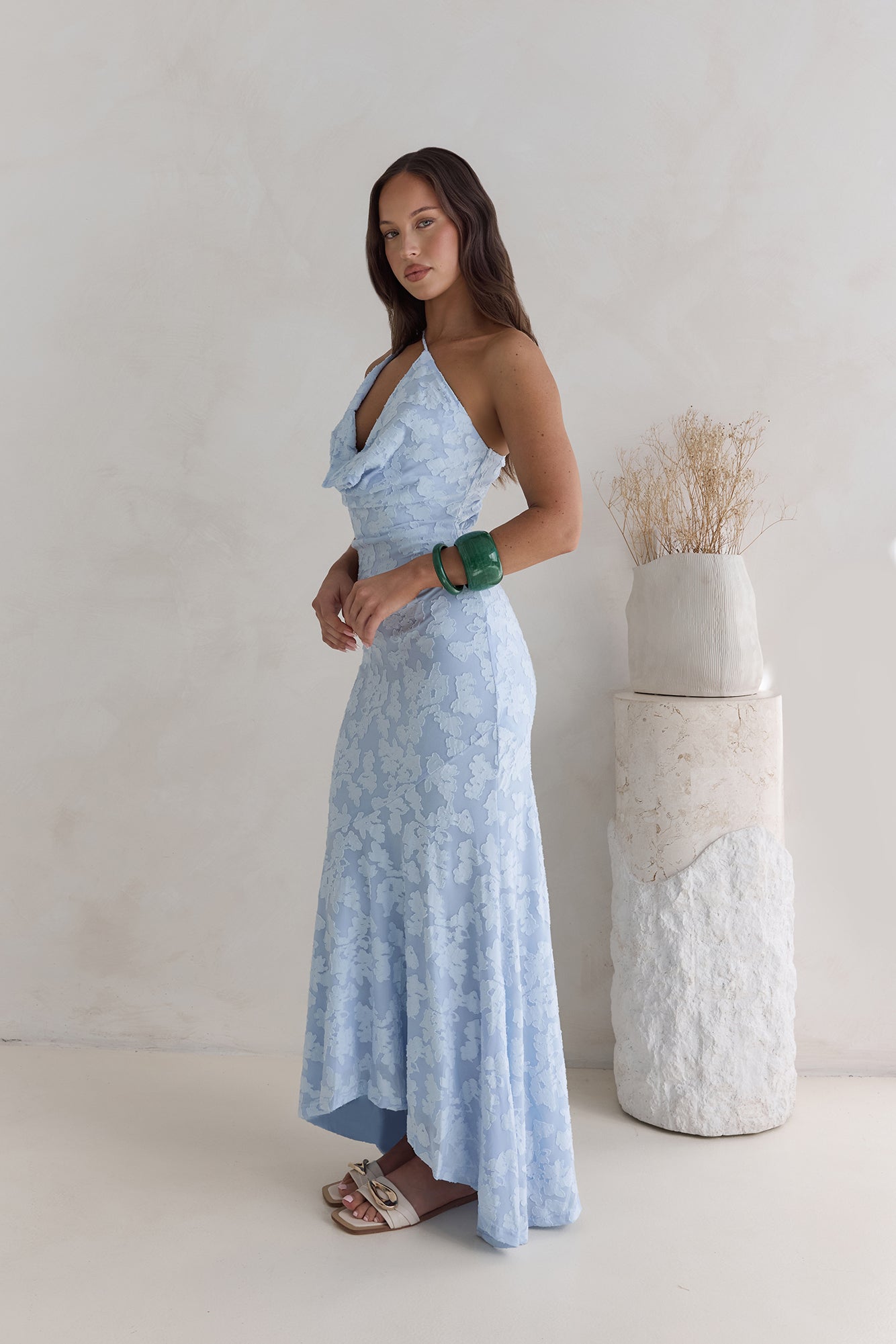 Tales From The Riviera Maxi Dress Blue-Seaa Fashion
