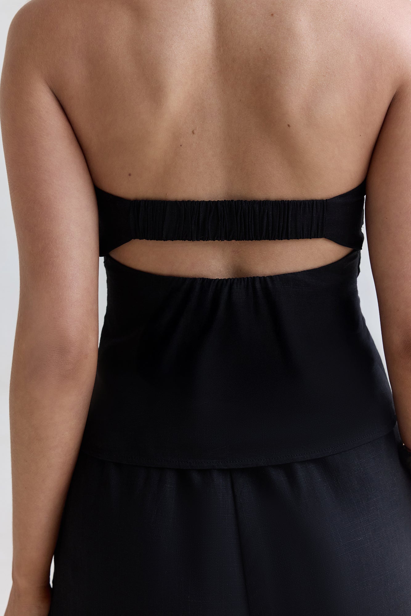 Lost My Way Strapless Top Black-Seaa Fashion