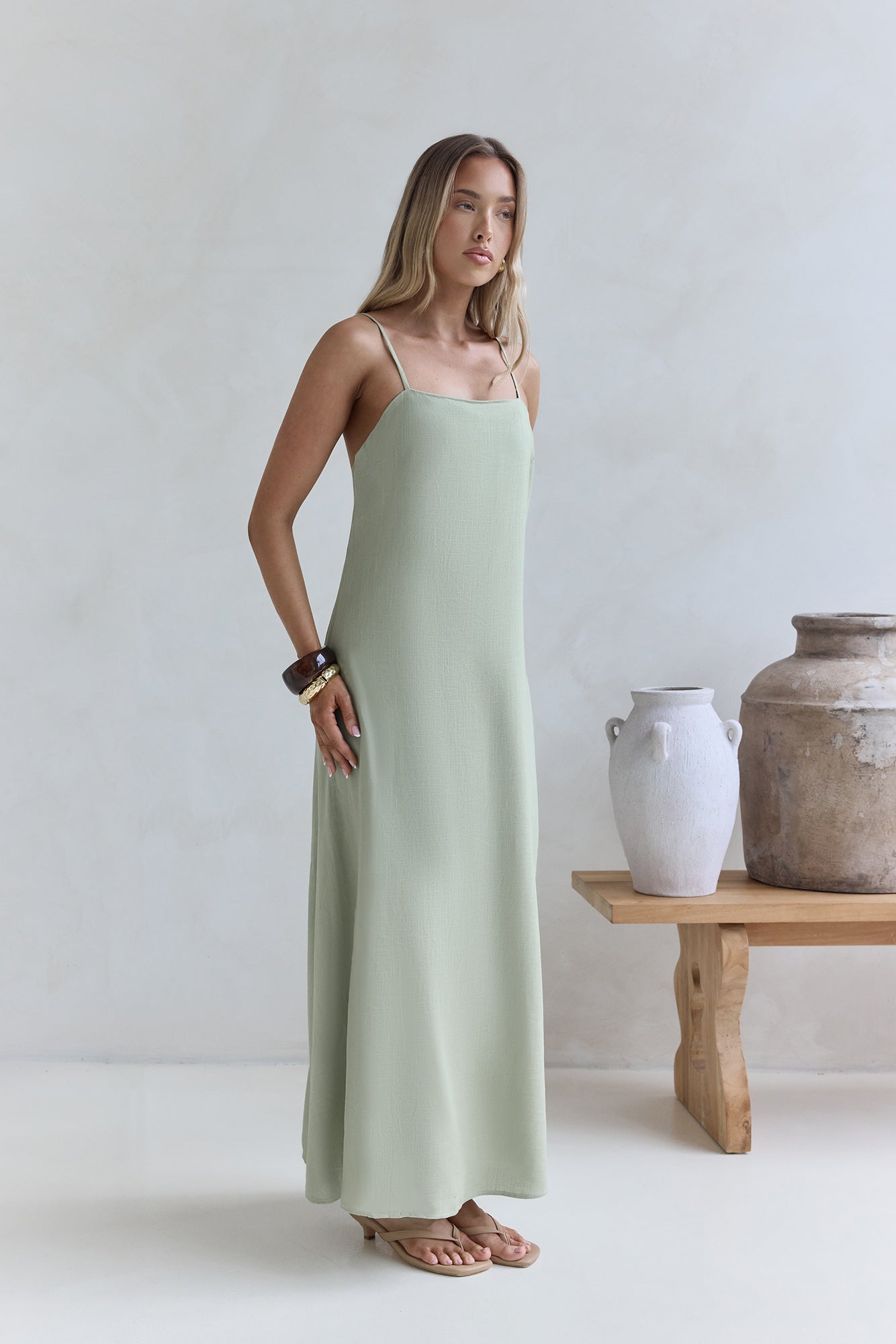 Warmth Of Love Maxi Dress Sage-Seaa Fashion
