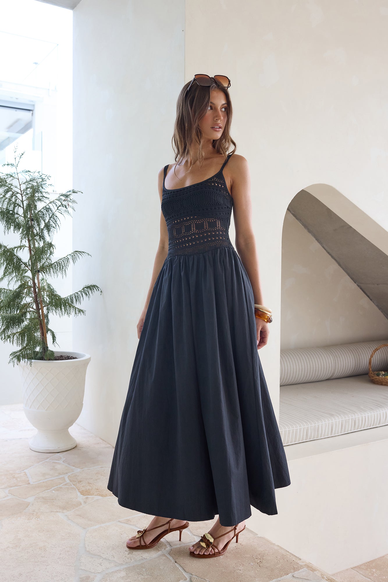 Heat Wave Maxi Dress Black-Seaa Fashion