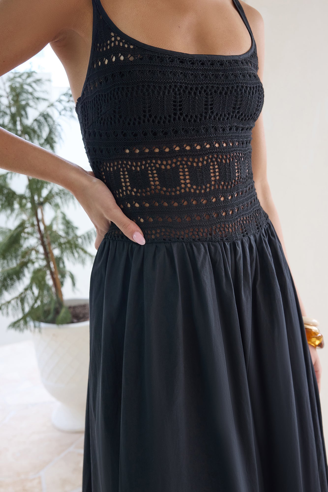 Heat Wave Maxi Dress Black-Seaa Fashion