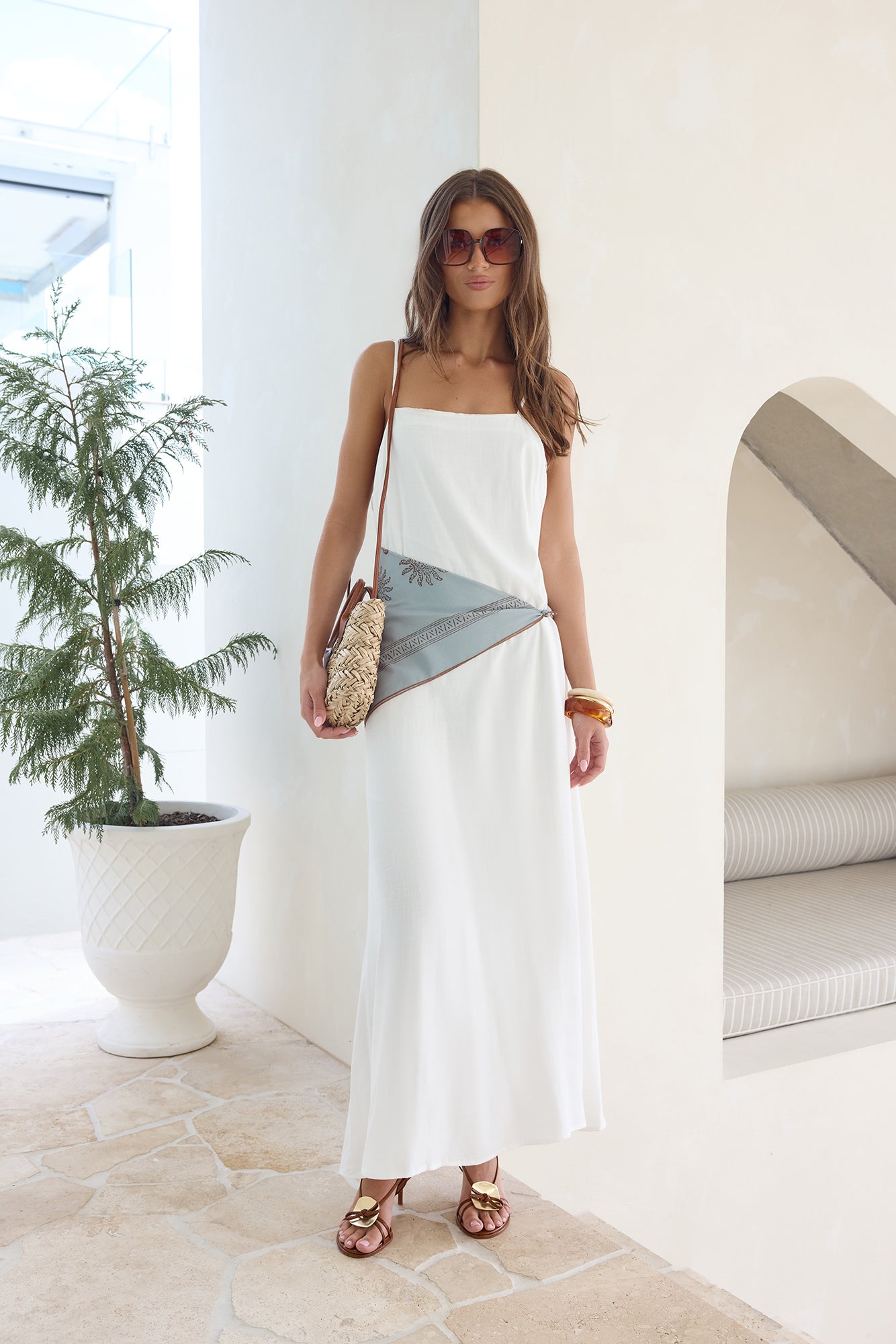 Warmth Of Love Maxi Dress White-Seaa Fashion