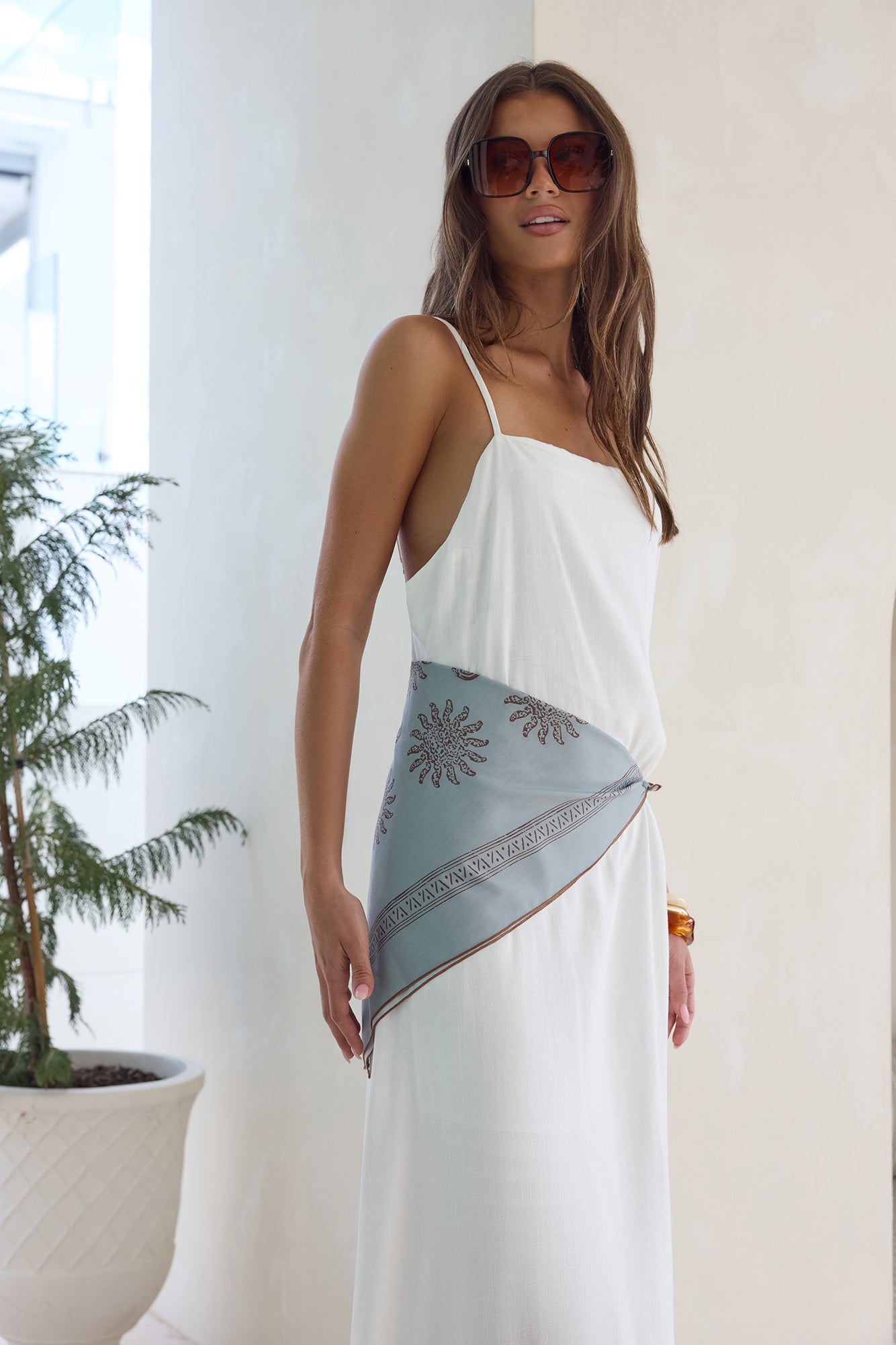 Warmth Of Love Maxi Dress White-Seaa Fashion
