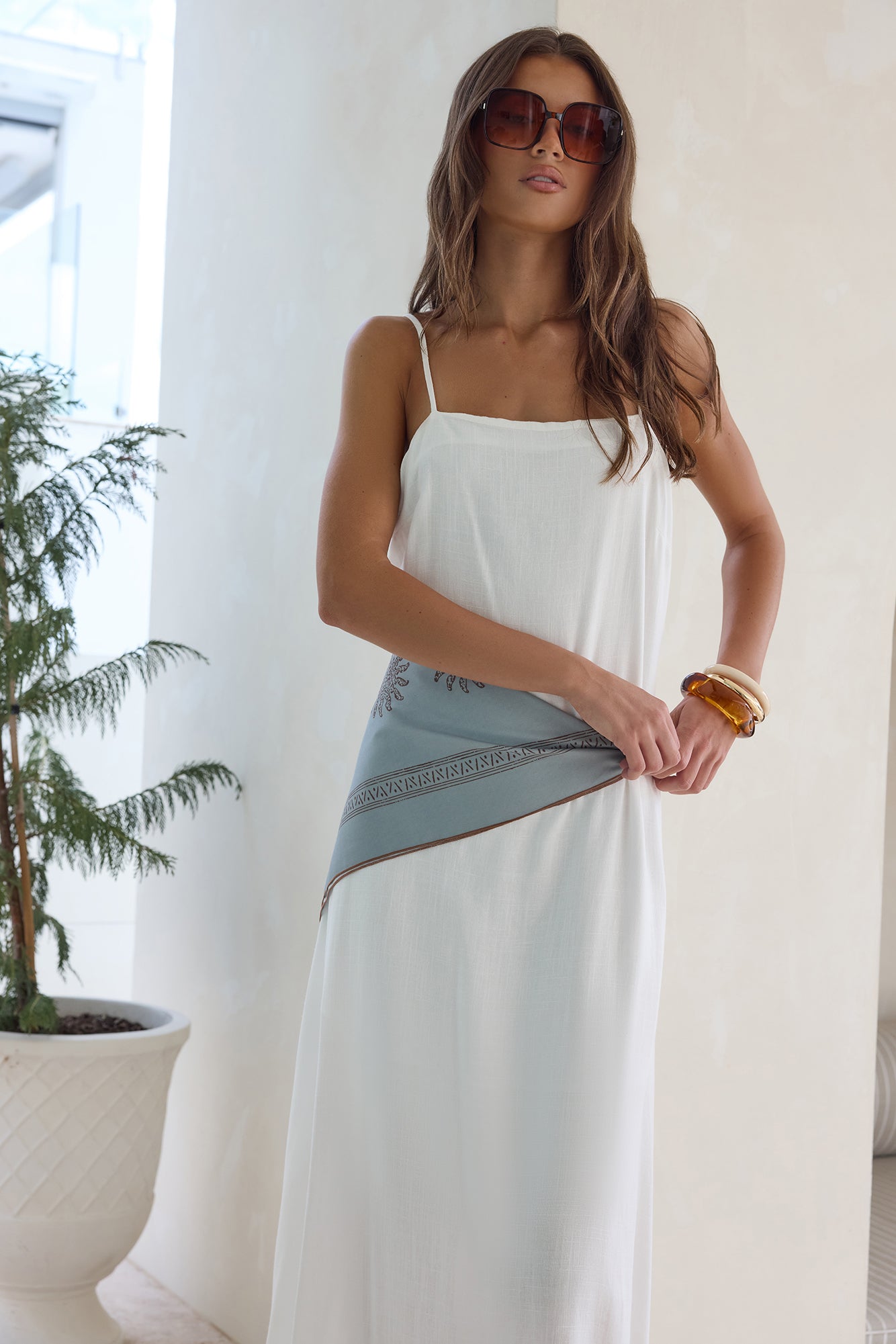 Warmth Of Love Maxi Dress White-Seaa Fashion