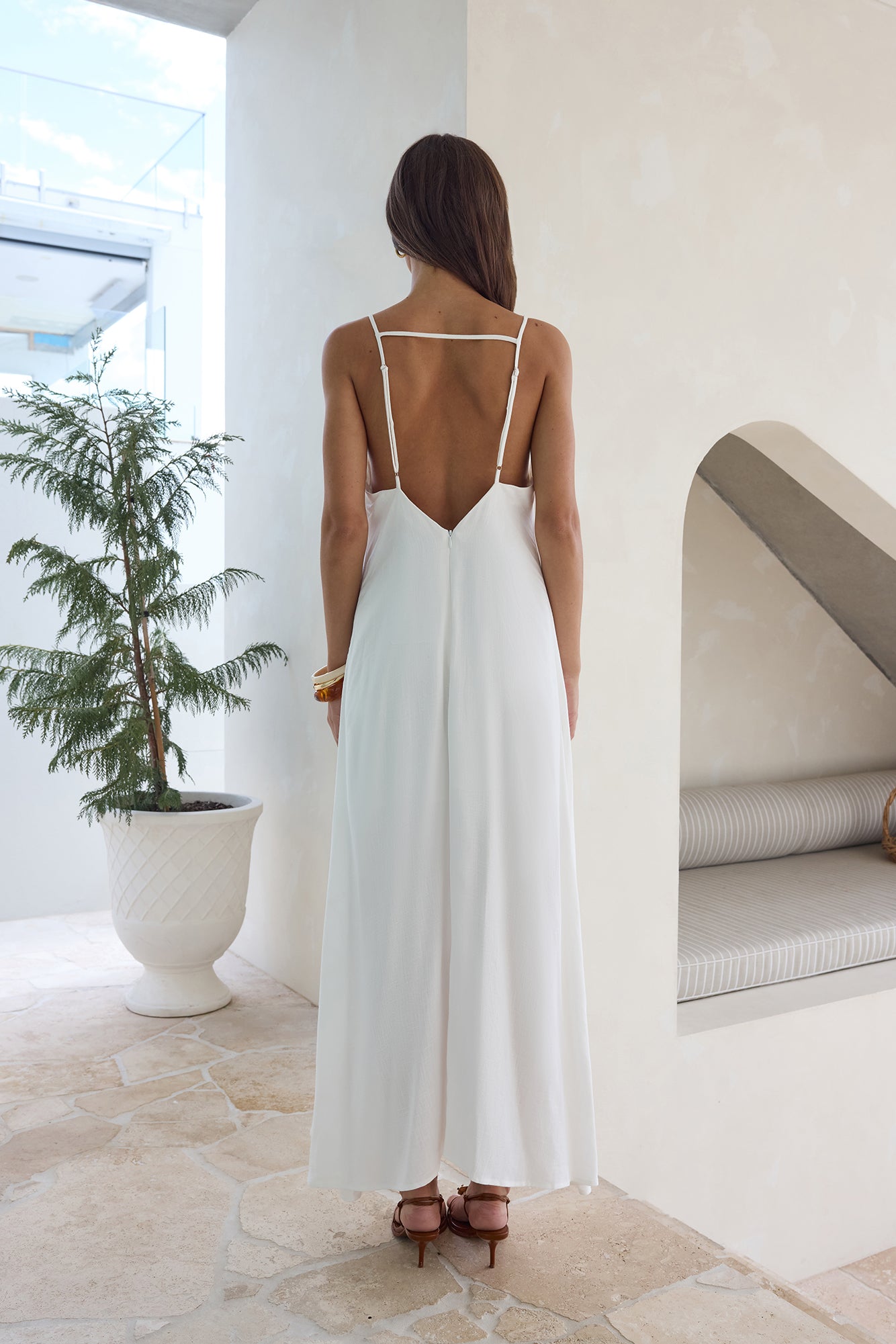 Warmth Of Love Maxi Dress White-Seaa Fashion