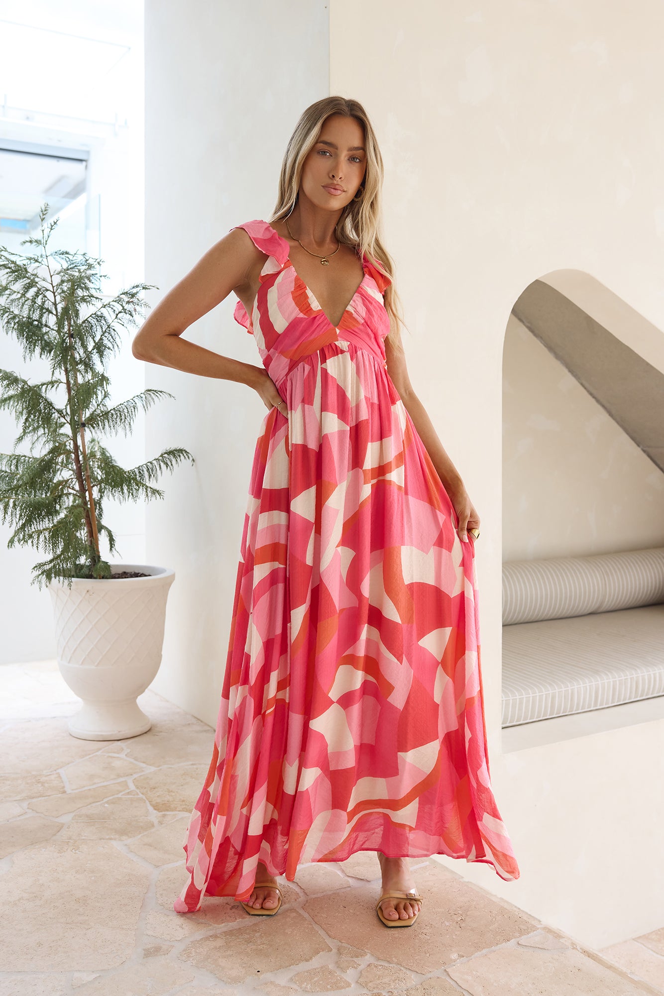 Wishing You Well Maxi Dress Pink-Seaa Fashion