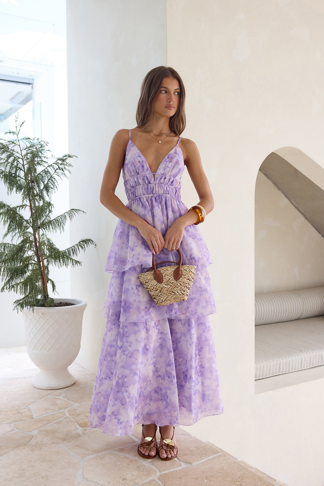 Perfect Party Maxi Dress Lilac-Seaa Fashion
