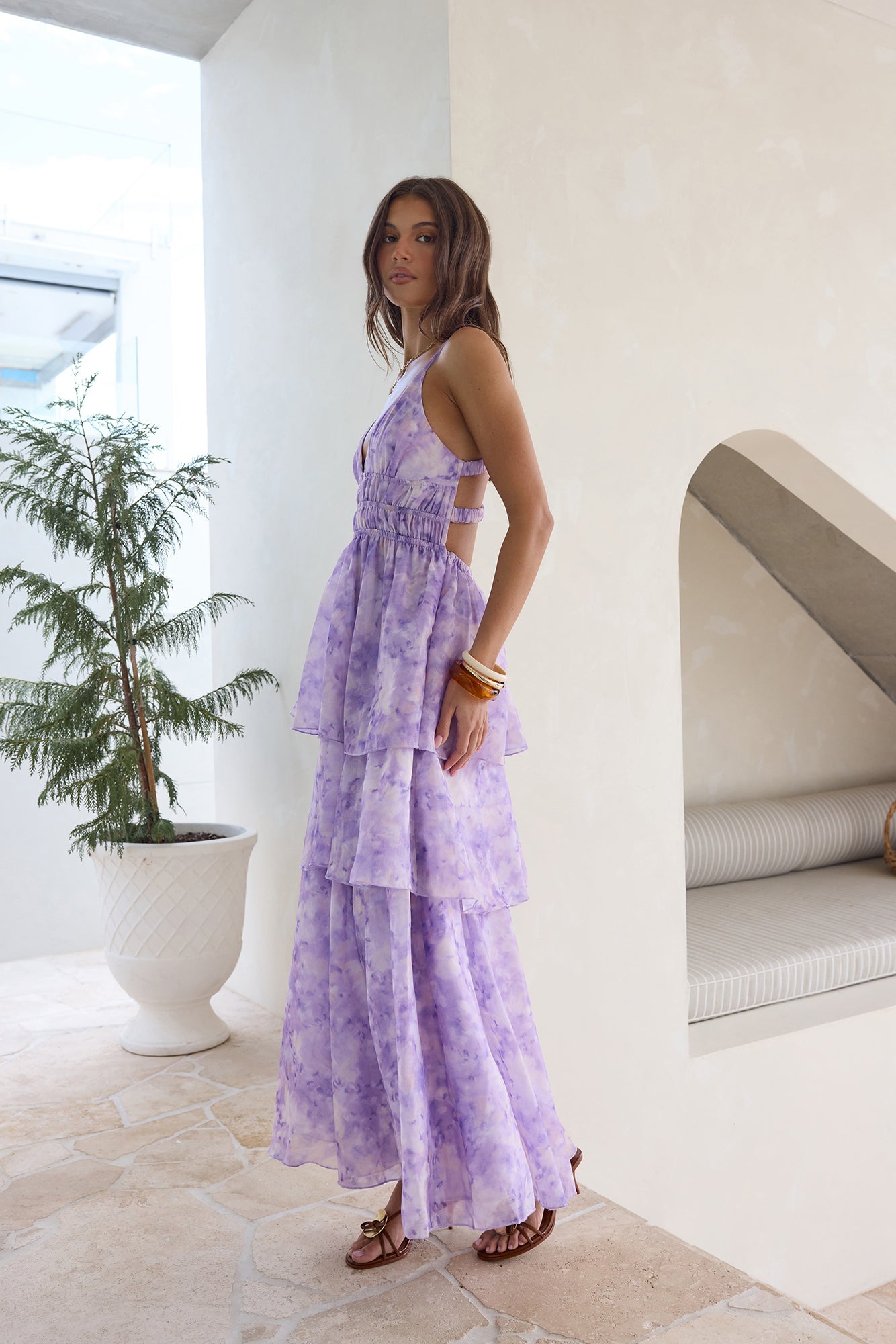 Perfect Party Maxi Dress Lilac-Seaa Fashion