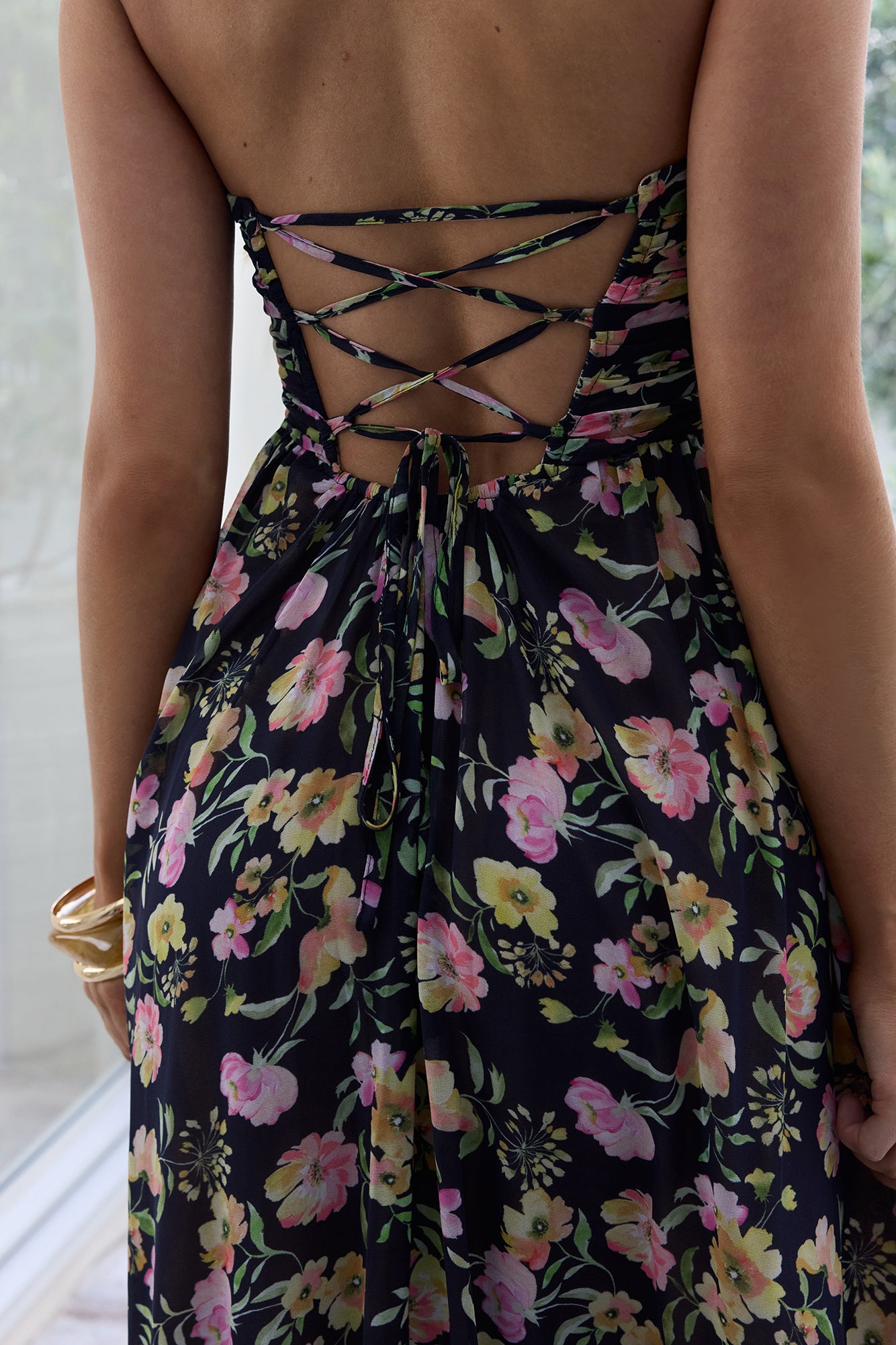 Twirl With Me Strapless Maxi Dress Black-Seaa Fashion