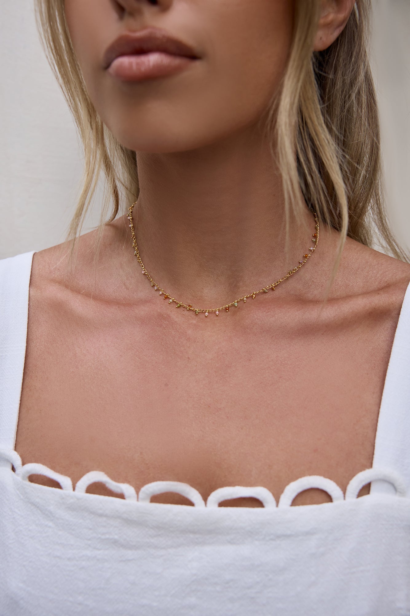 18k Gold Sunfall Necklace Gold-Seaa Fashion