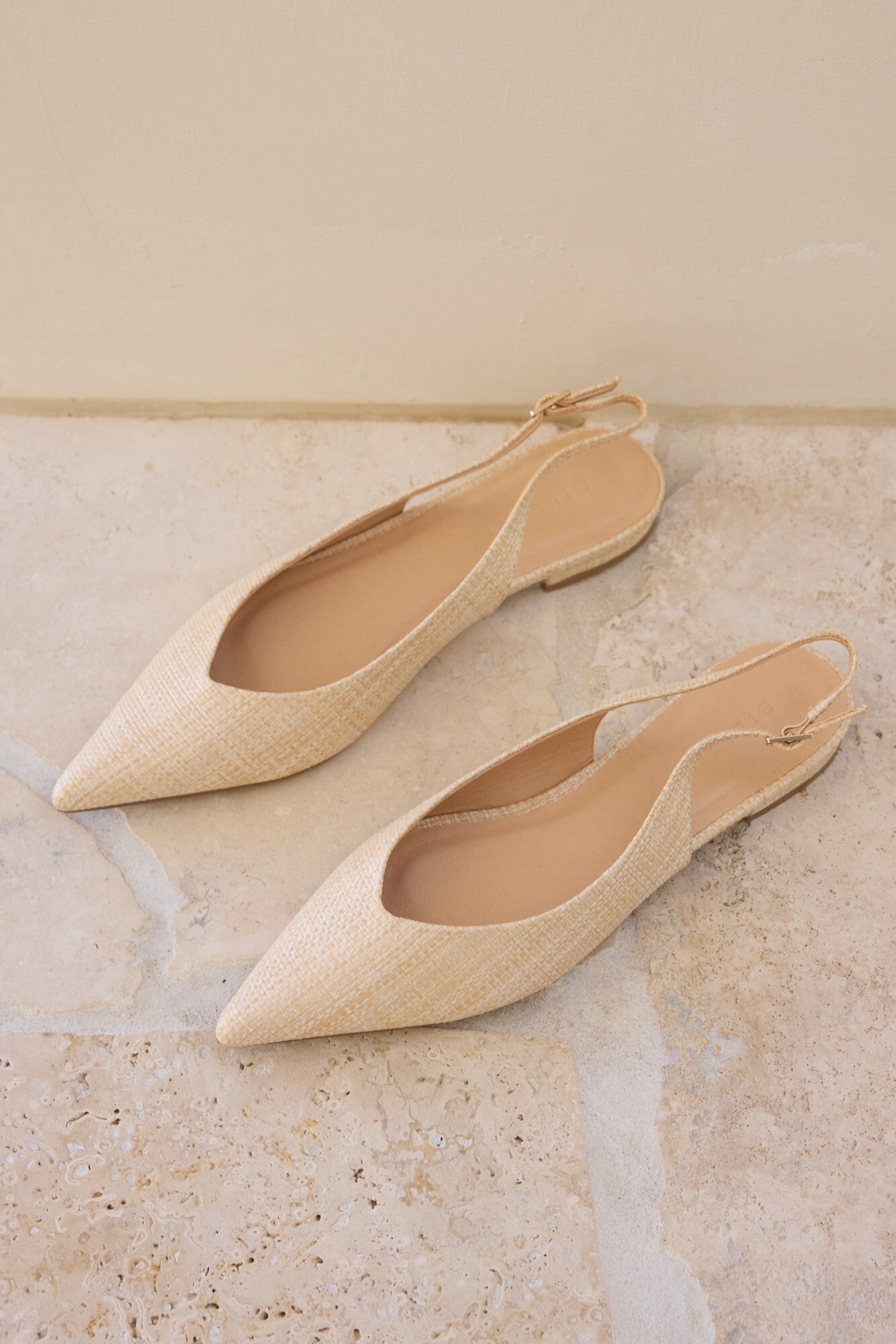 Malani Flats Natural Raffia-Seaa Fashion