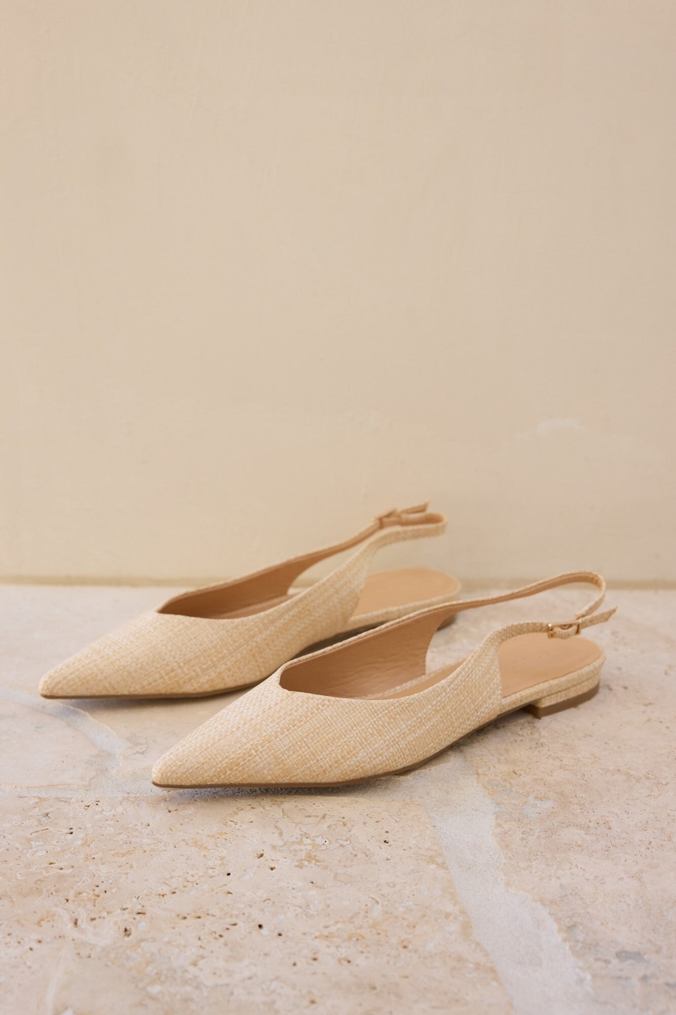 Malani Flats Natural Raffia-Seaa Fashion