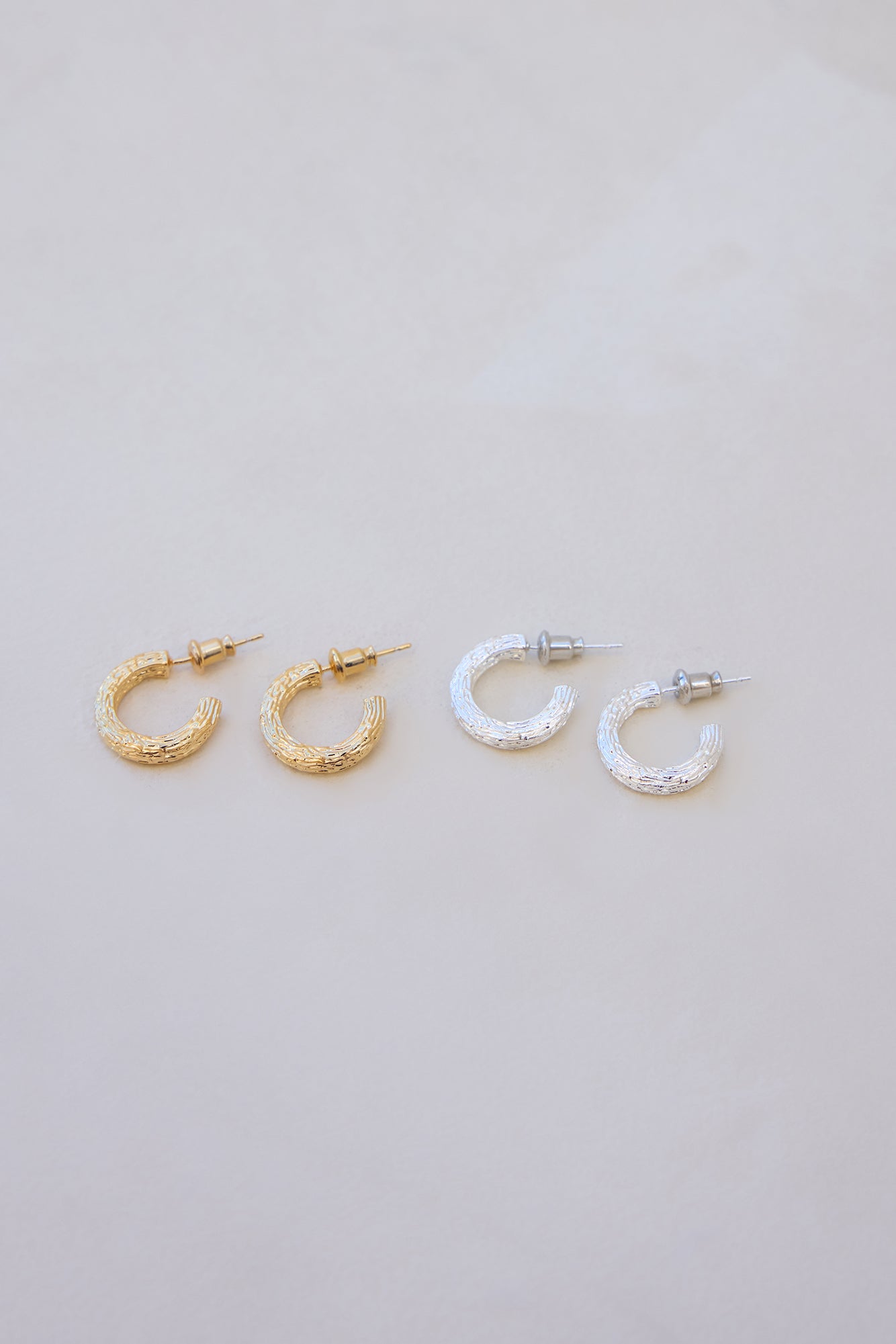 Sybella Earrings 2-pack Silver Gold-Seaa Fashion