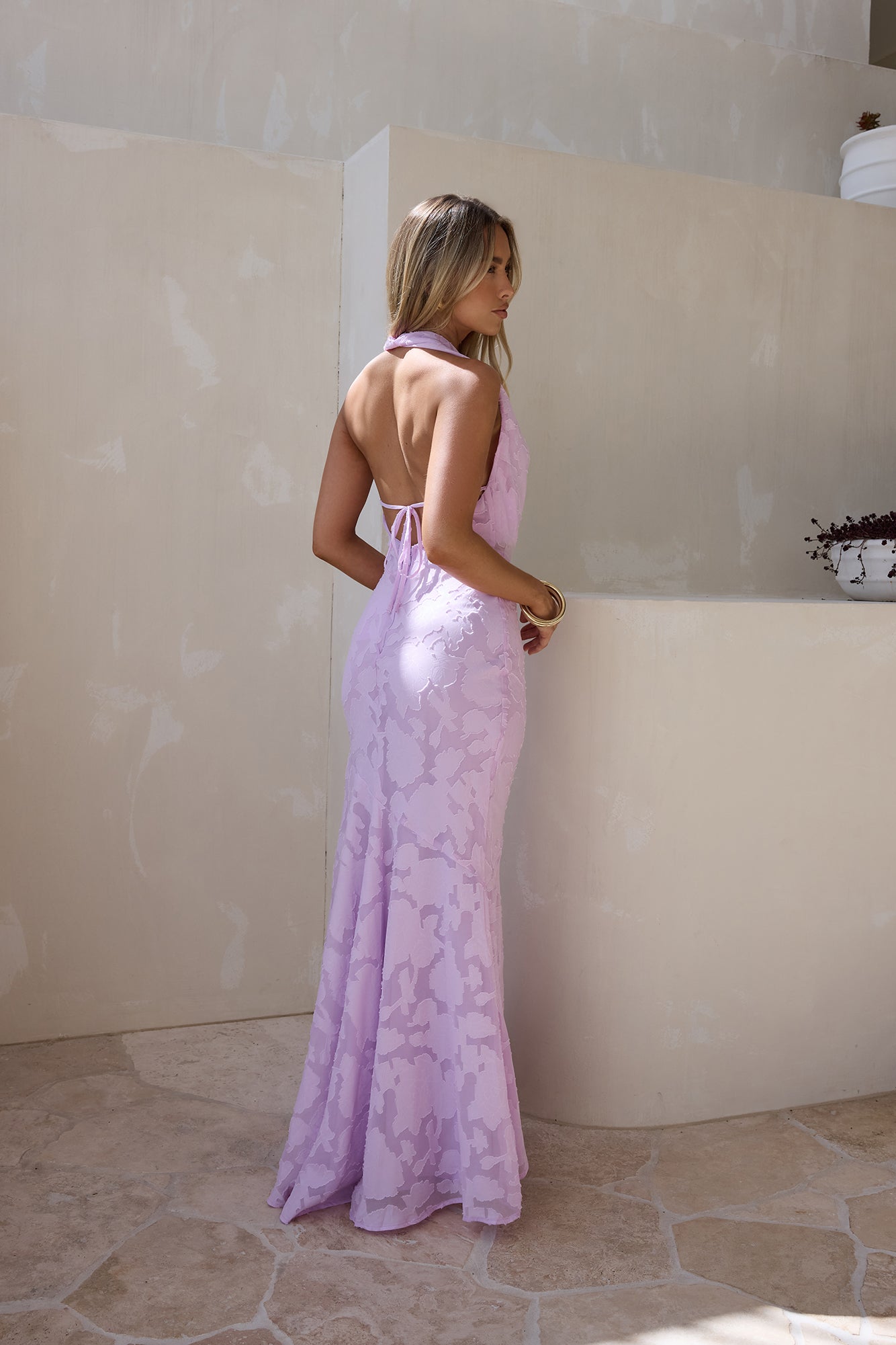 More And More Halter Maxi Dress Lilac-Seaa Fashion