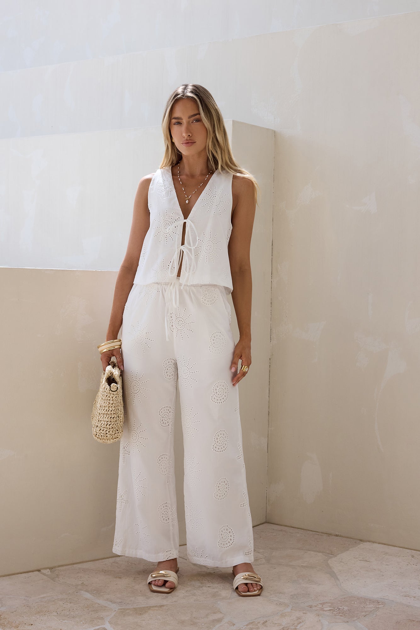 Breathe For You Pants White-Seaa Fashion