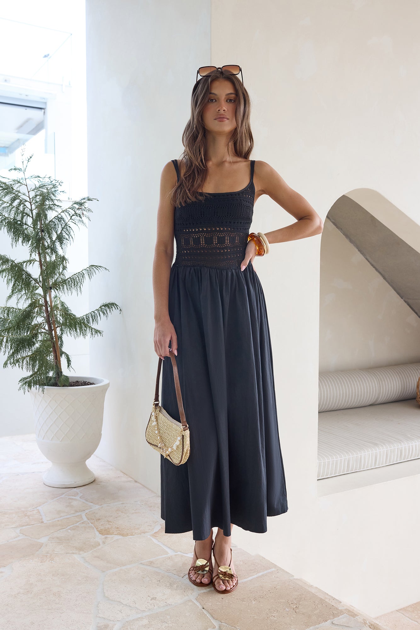 Heat Wave Maxi Dress Black-Seaa Fashion