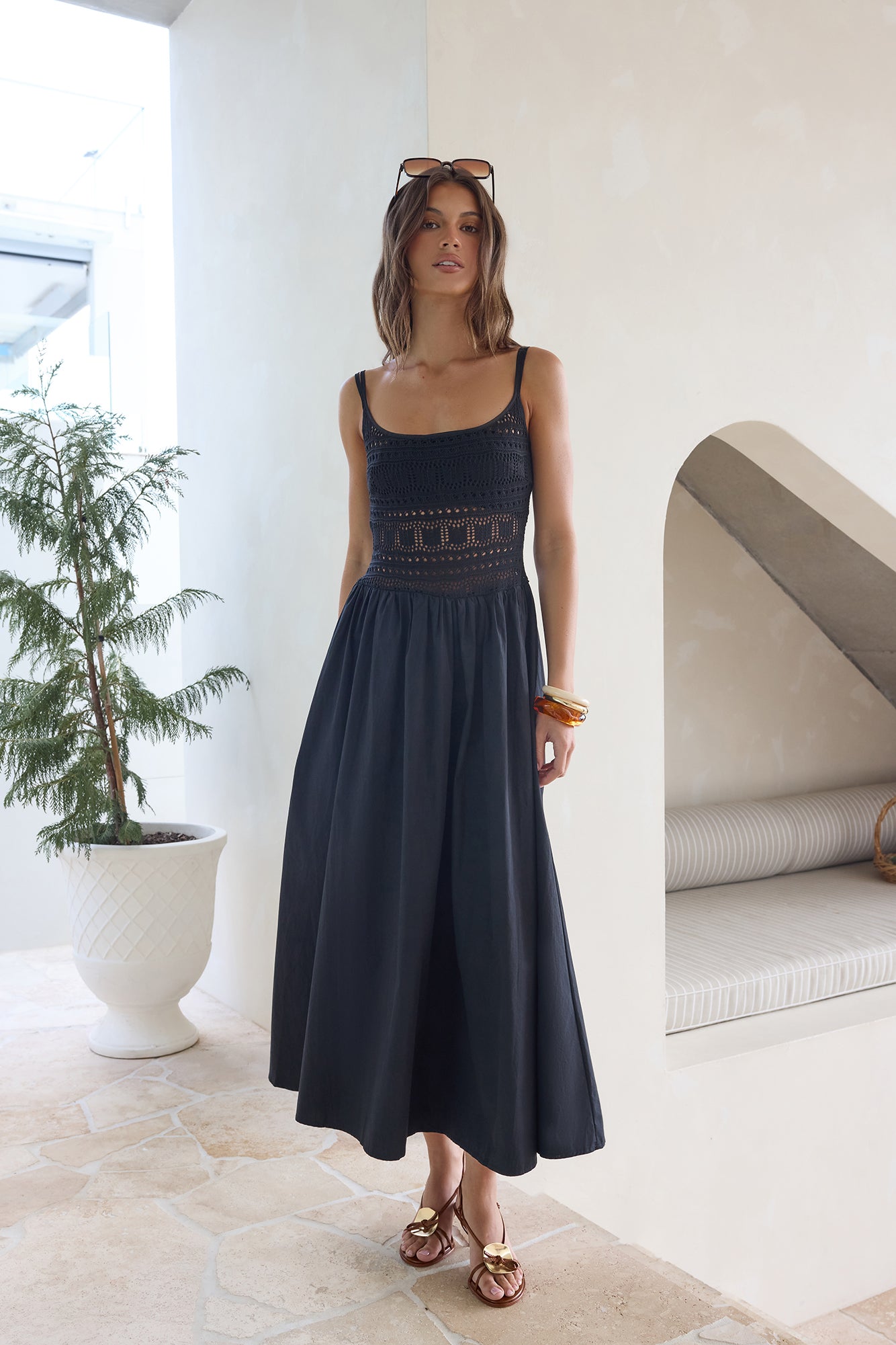 Heat Wave Maxi Dress Black-Seaa Fashion