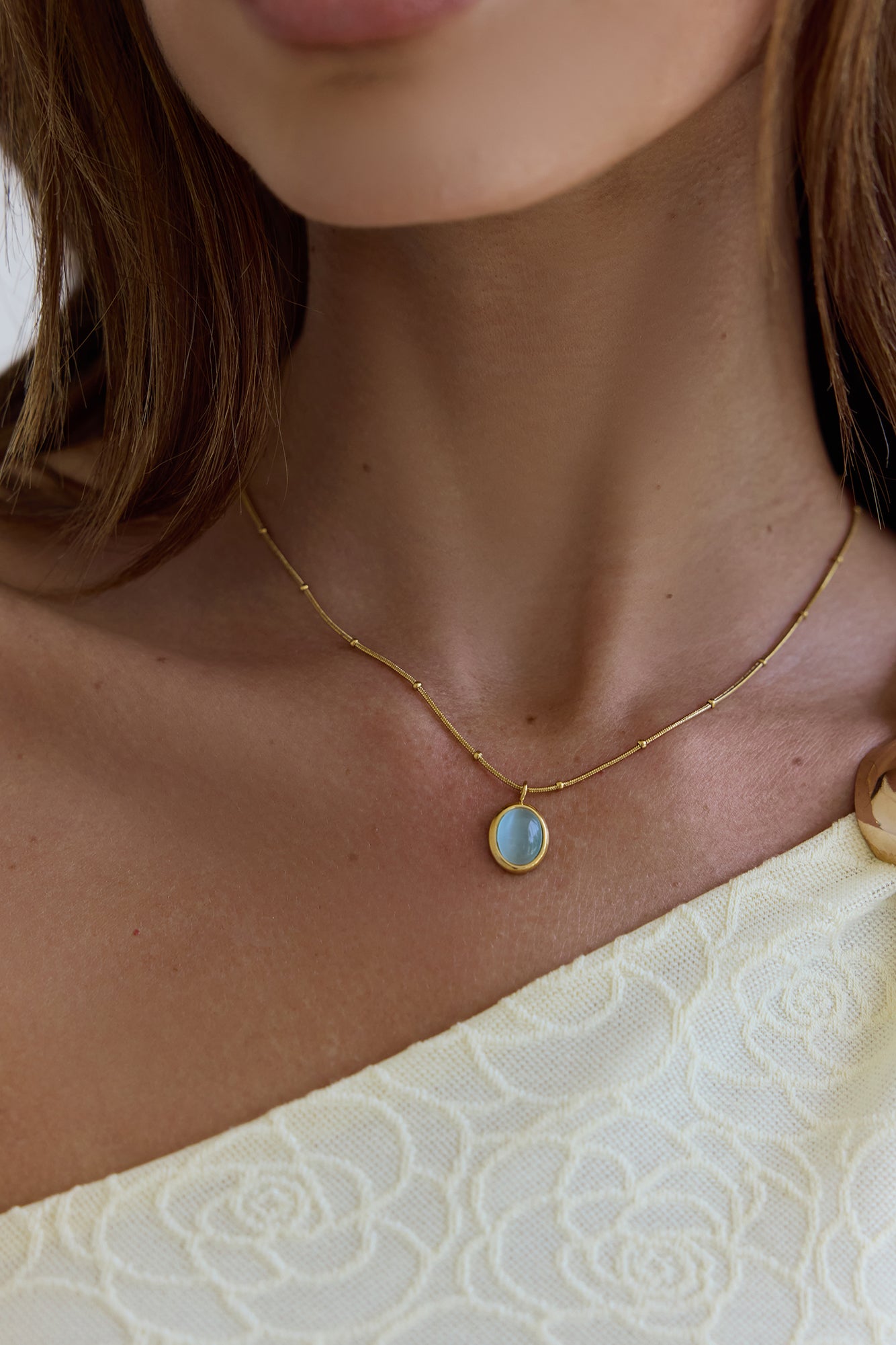 Sea Lantern Necklace Gold-Seaa Fashion