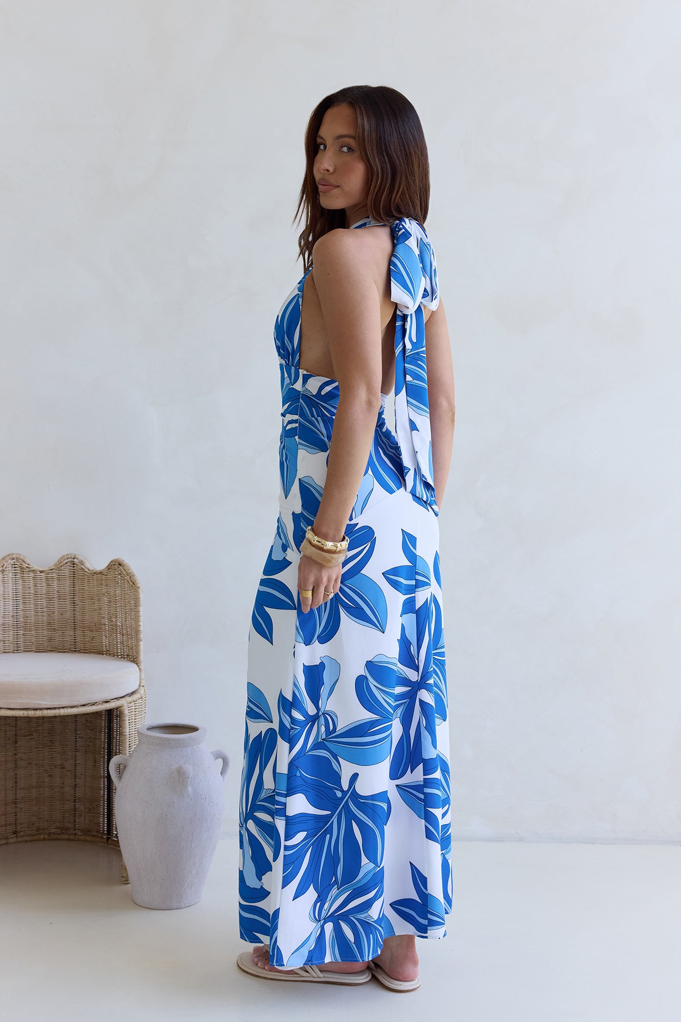 Voices All Around Maxi Dress Blue-Seaa Fashion