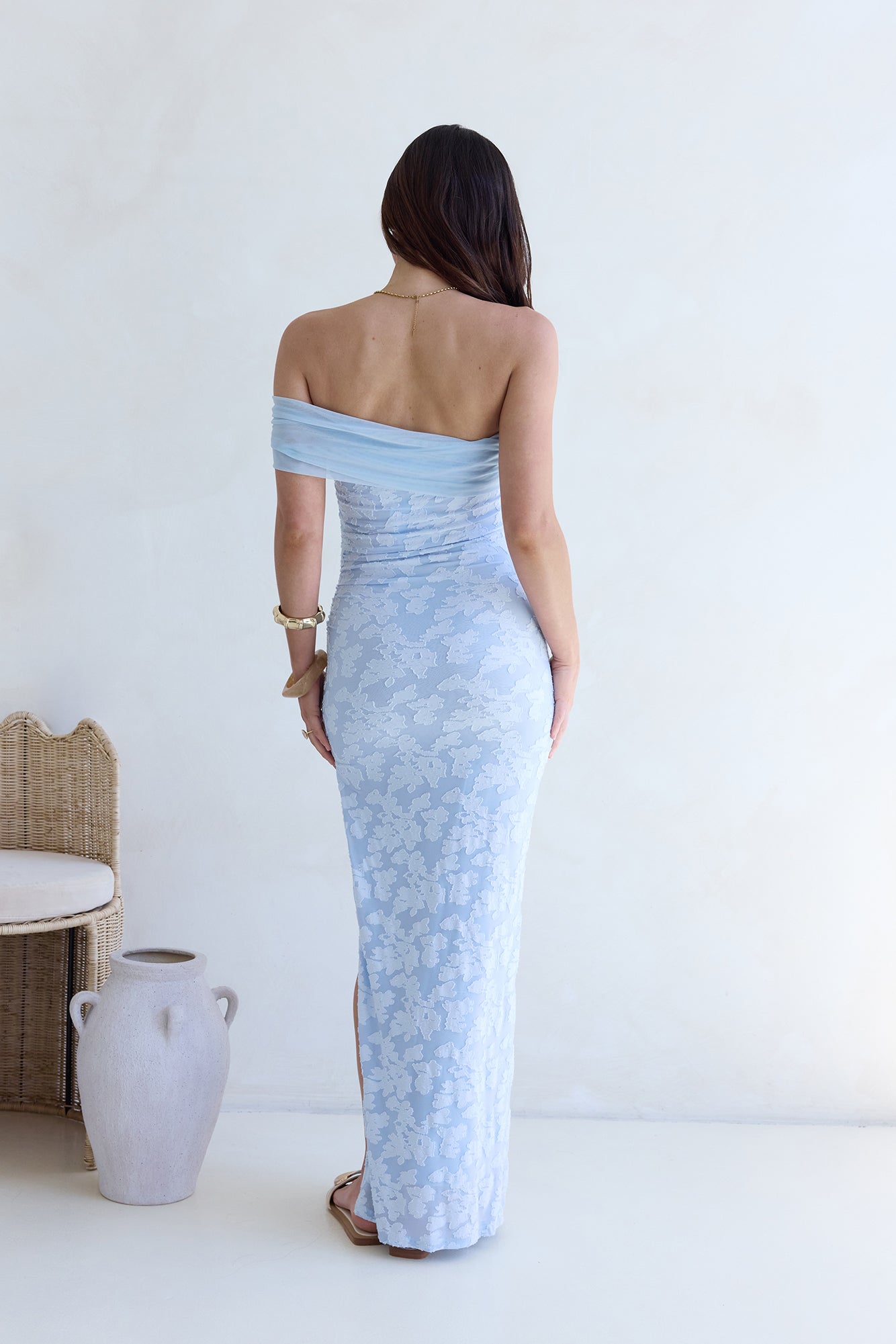 Singing For You Mesh Maxi Dress Blue-Seaa Fashion