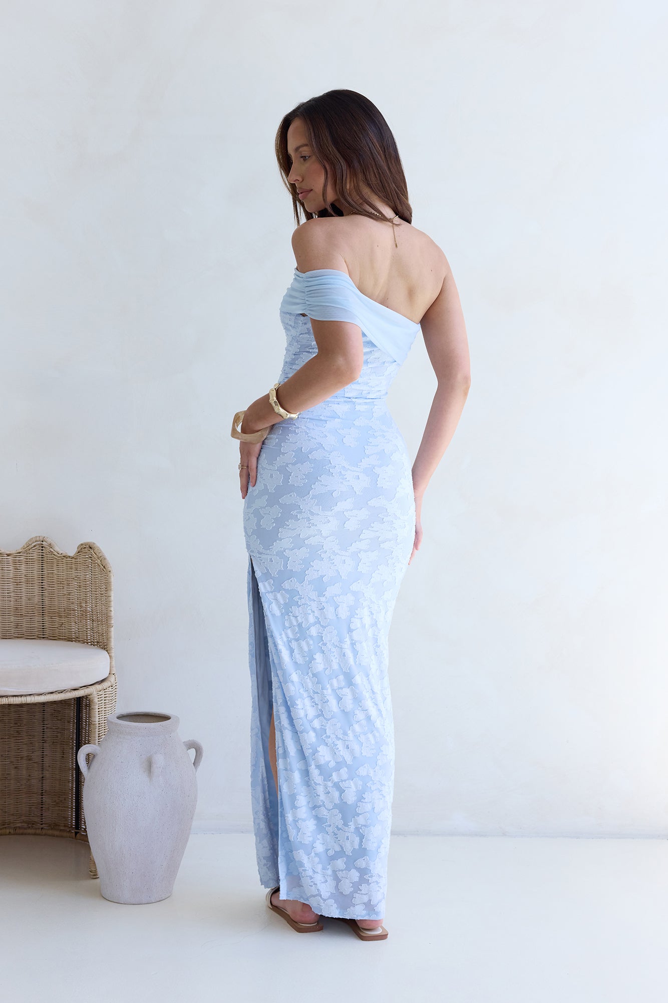 Singing For You Mesh Maxi Dress Blue-Seaa Fashion