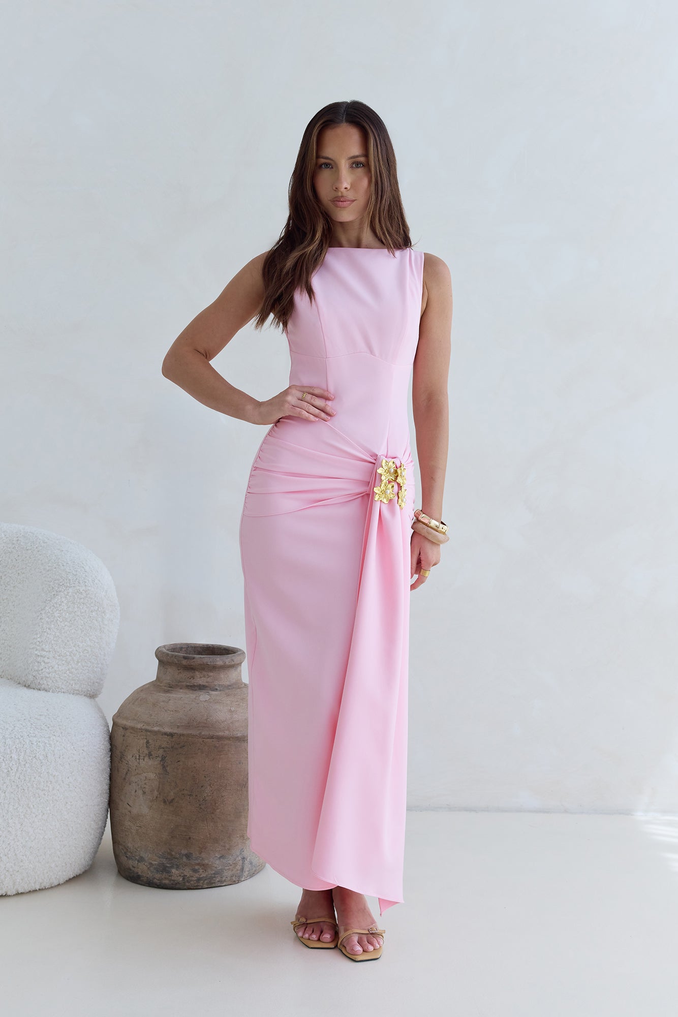Chance To Dance Maxi Dress Pink-Seaa Fashion