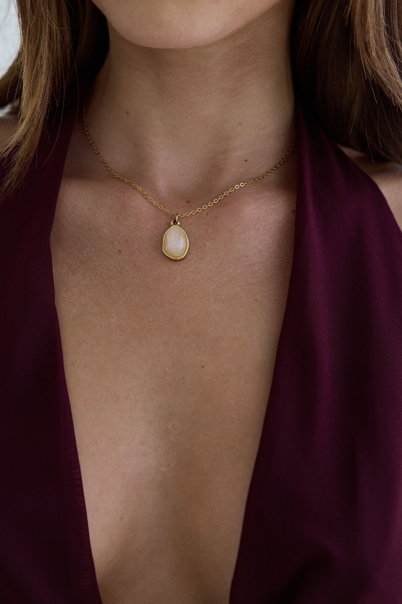 Tropic Soul Necklace Pink Gold-Seaa Fashion