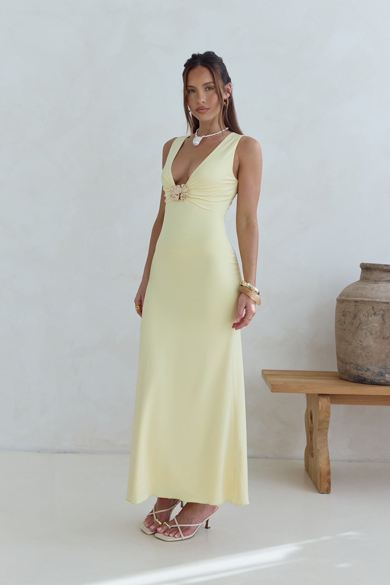 Coastal Caprice Maxi Dress Yellow-Seaa Fashion