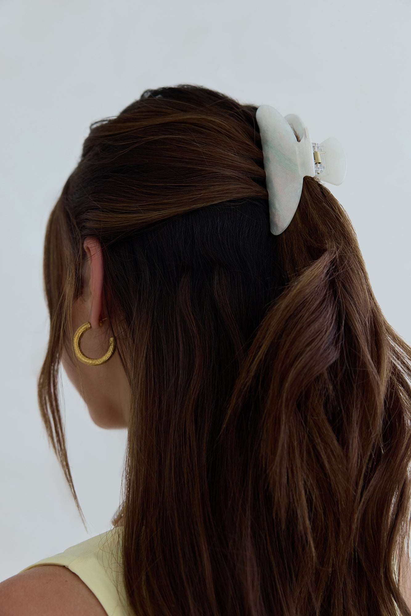 Sundown Claw Clip White-Seaa Fashion