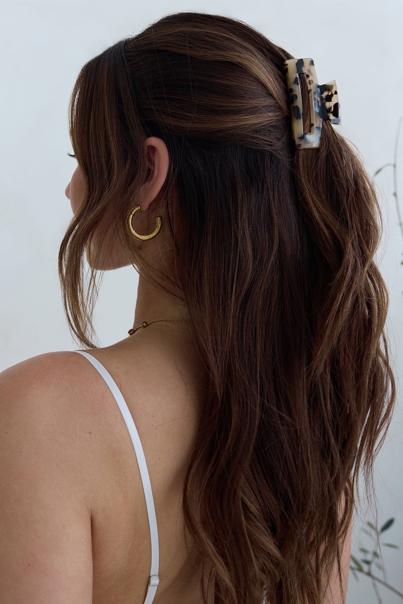 Coconuts Claw Clip Tan Black-Seaa Fashion