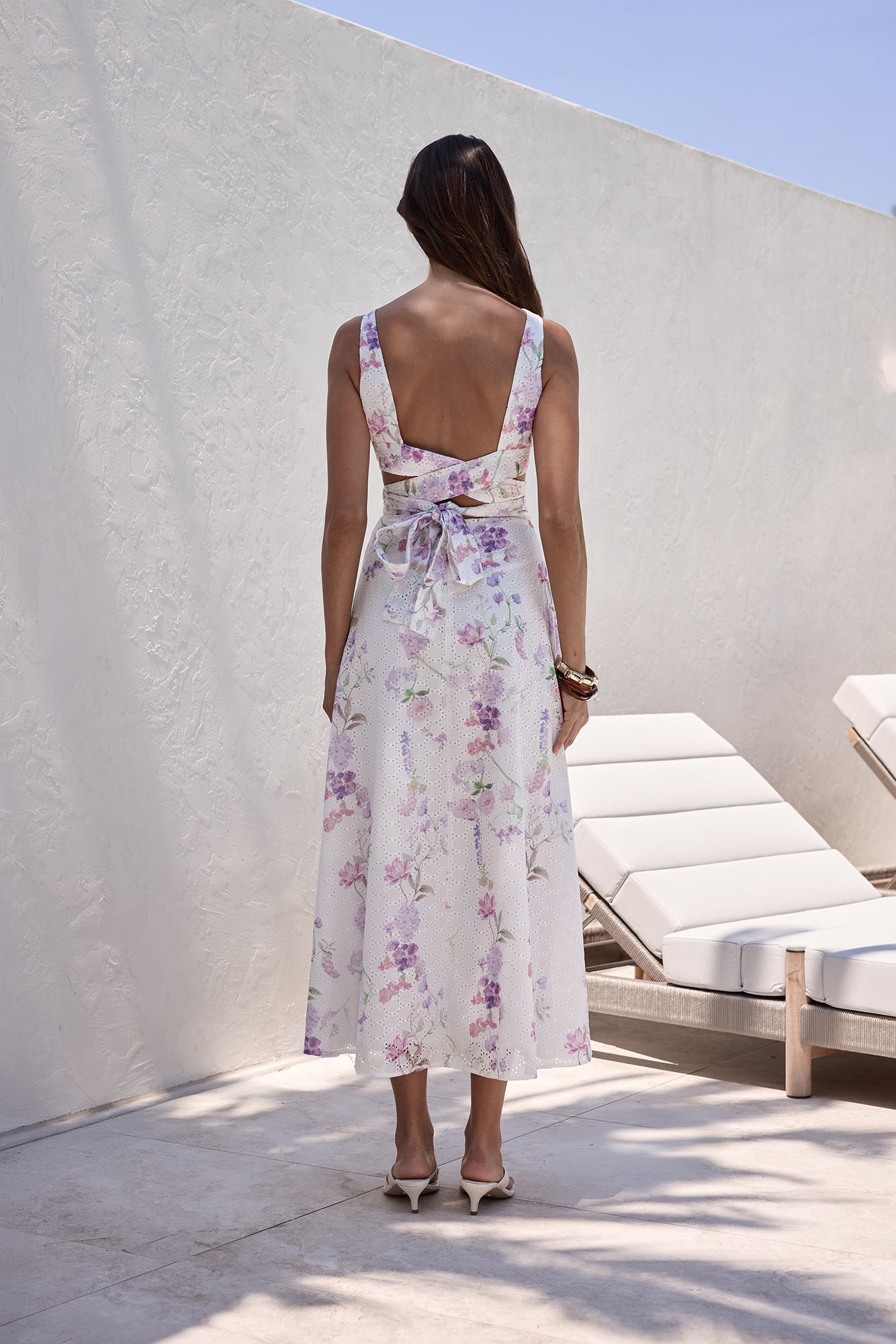 Blooming Lily Maxi Dress White-Seaa Fashion