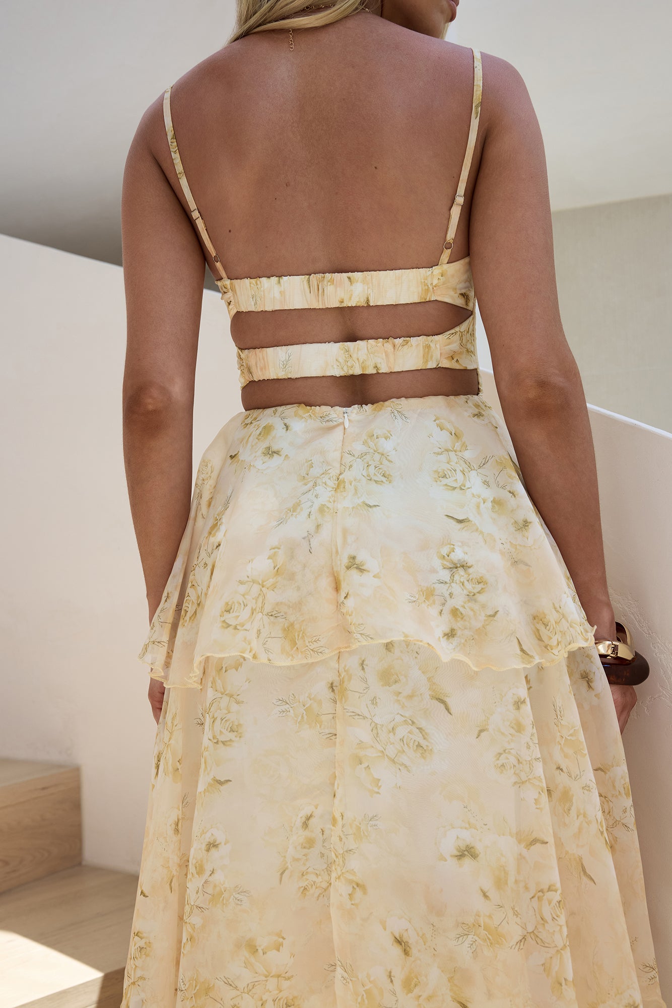 Shining Suns Maxi Dress Yellow-Seaa Fashion