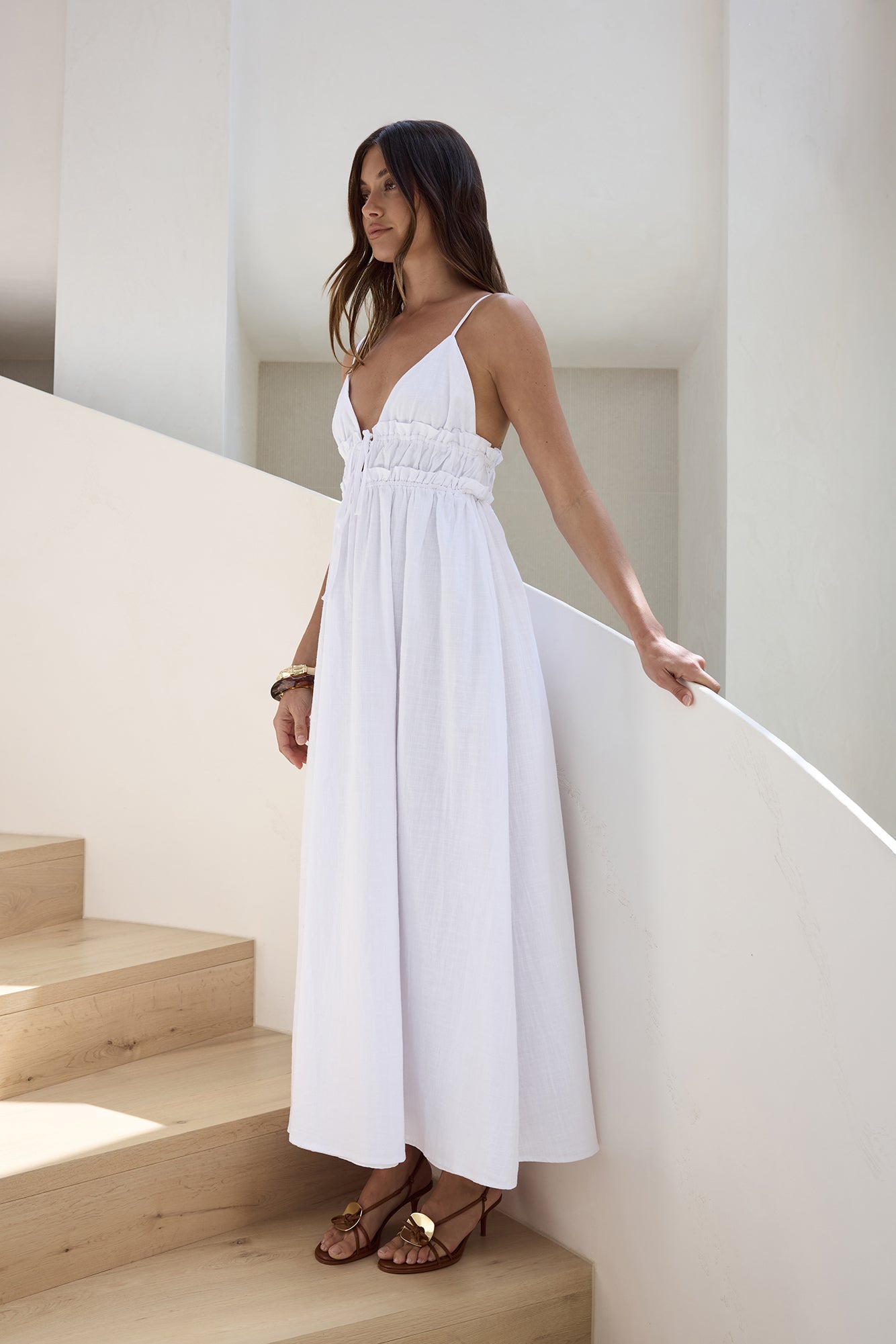 Thinking Of Love Maxi Dress White-Seaa Fashion