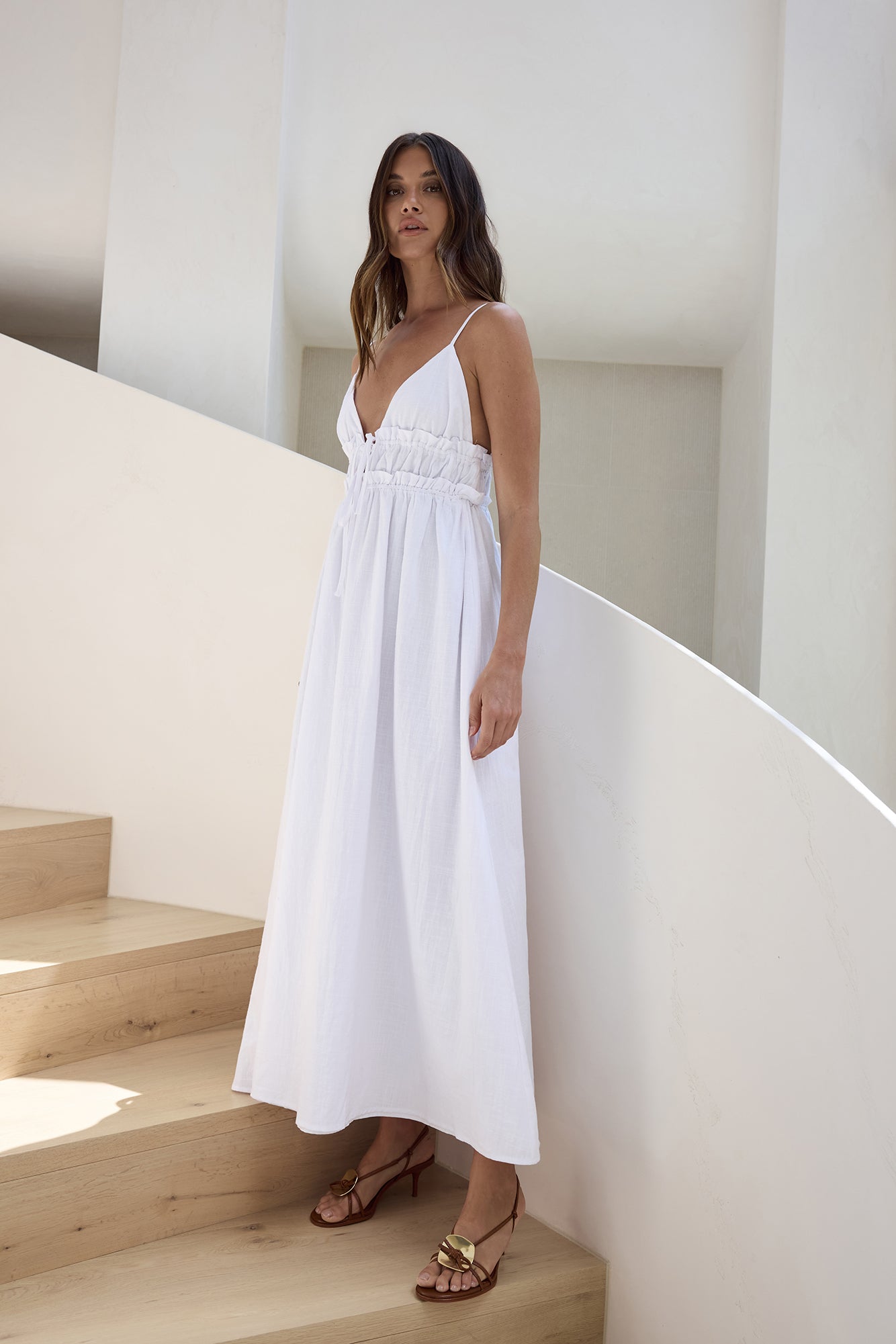 Thinking Of Love Maxi Dress White-Seaa Fashion