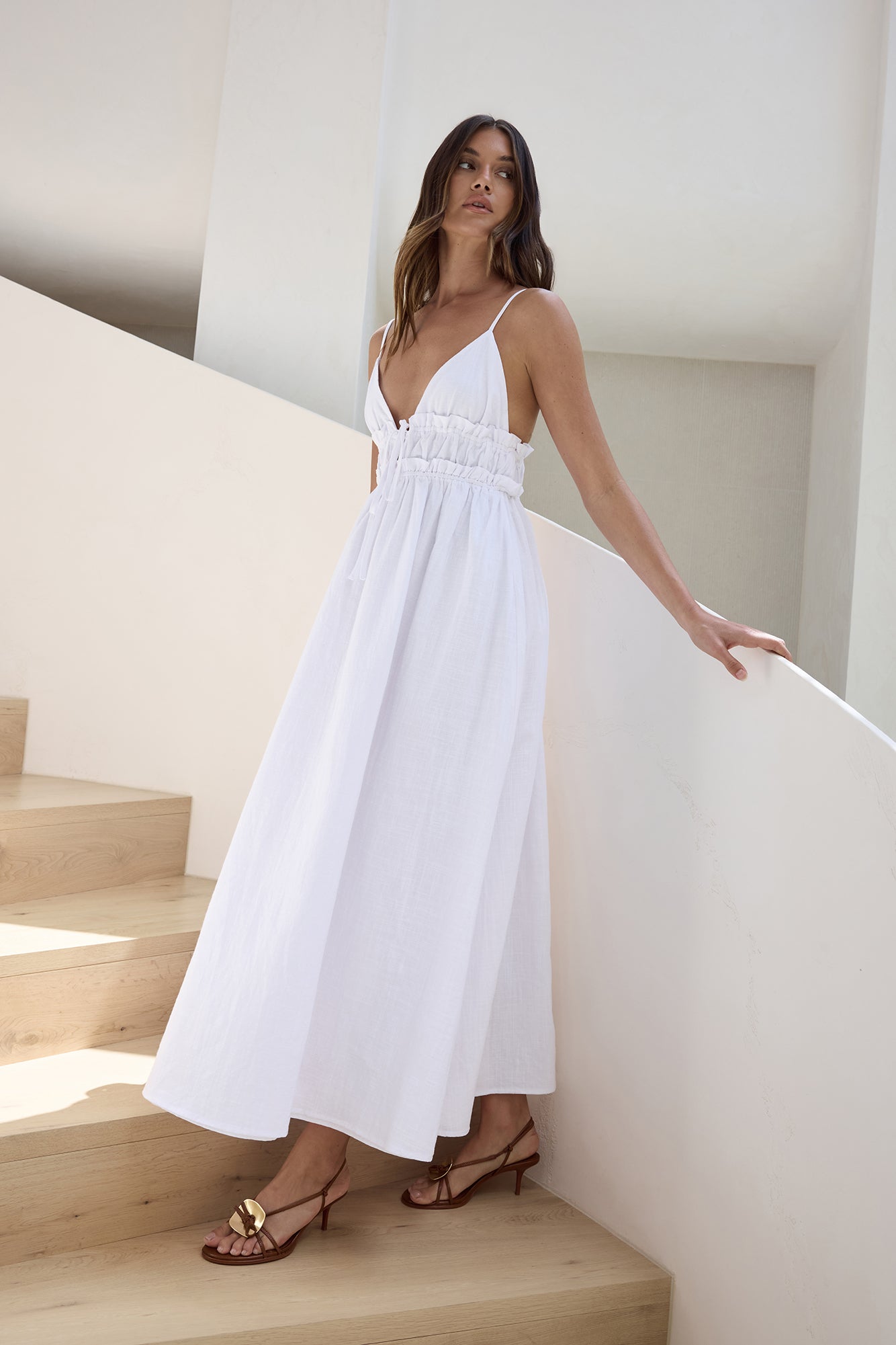 Thinking Of Love Maxi Dress White-Seaa Fashion
