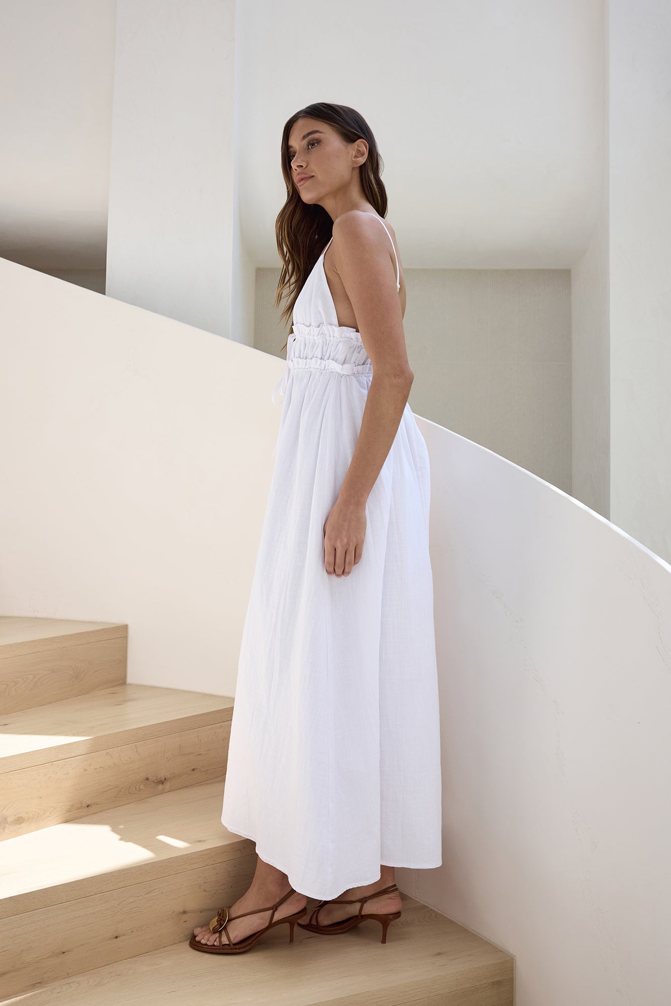Thinking Of Love Maxi Dress White-Seaa Fashion