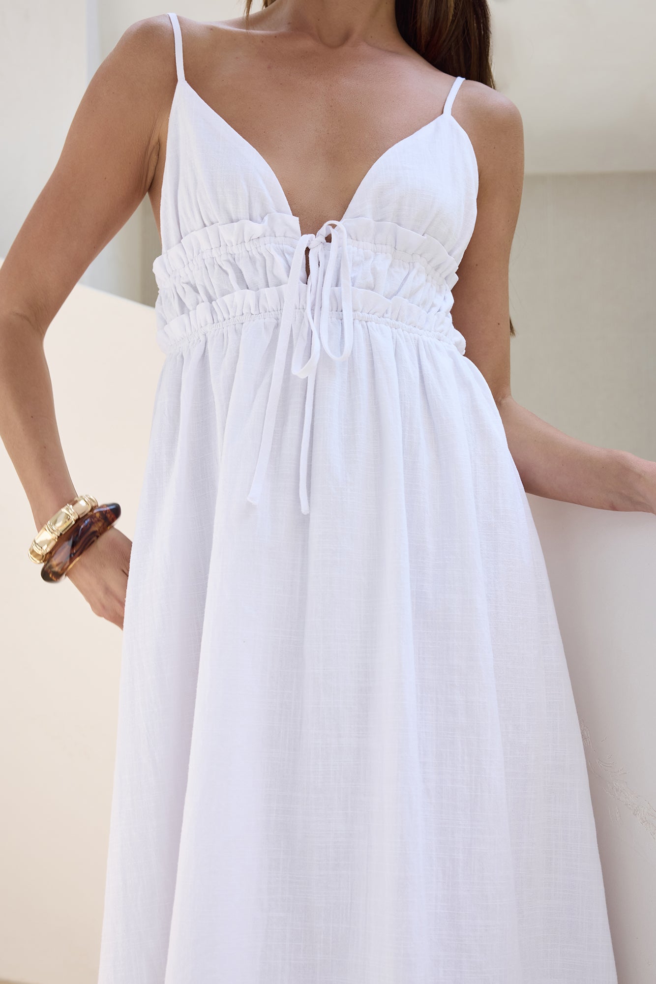 Thinking Of Love Maxi Dress White-Seaa Fashion
