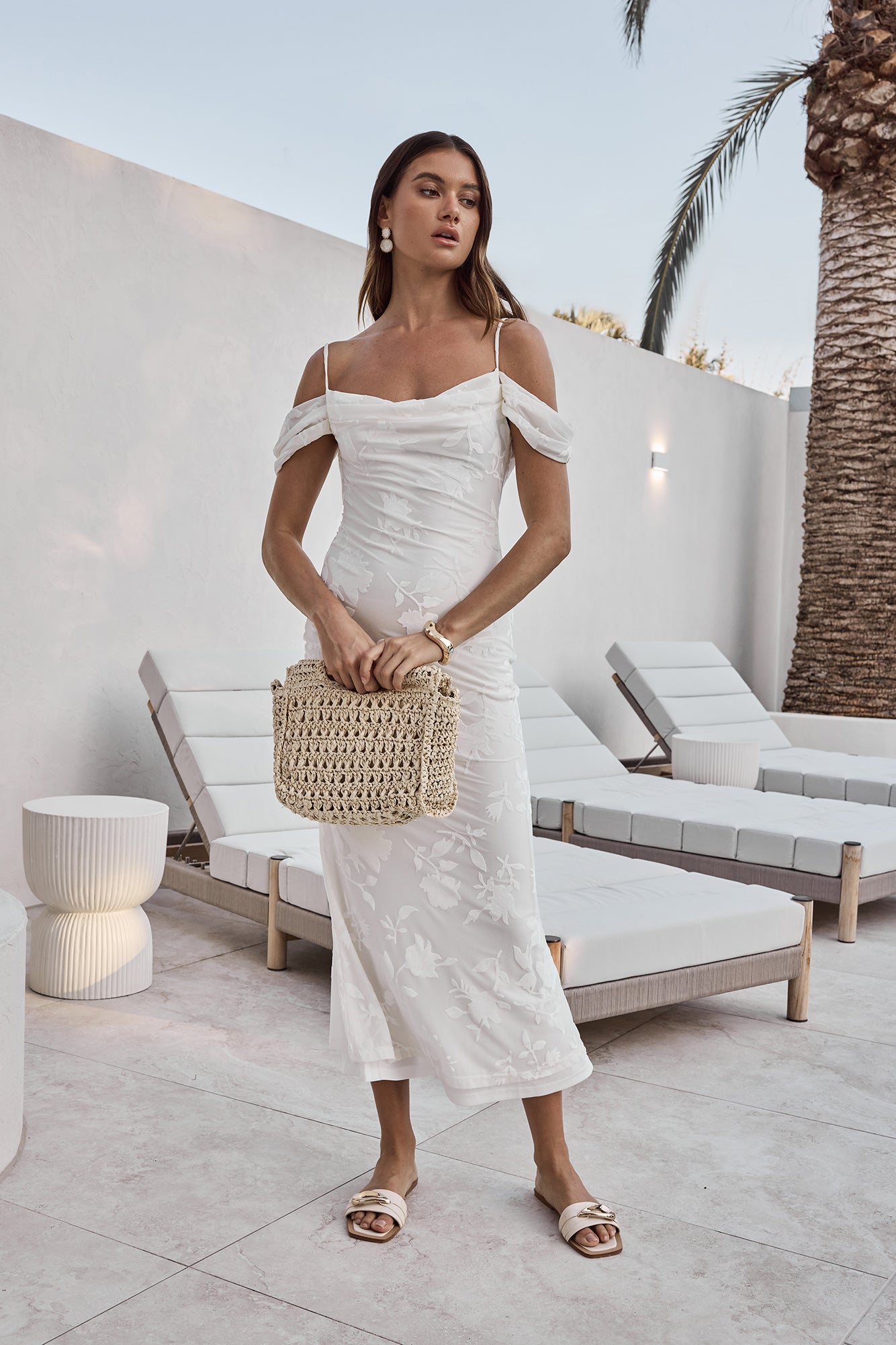 Tropical Tide Maxi Dress White-Seaa Fashion