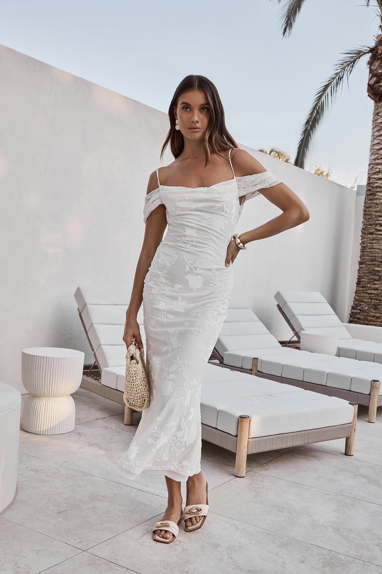 Tropical Tide Maxi Dress White-Seaa Fashion
