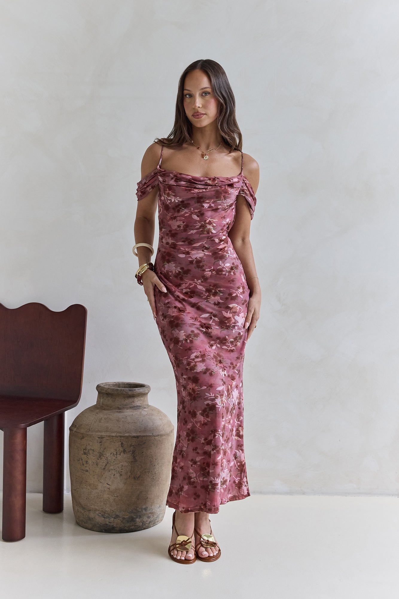 In The Night Maxi Dress Red-Seaa Fashion