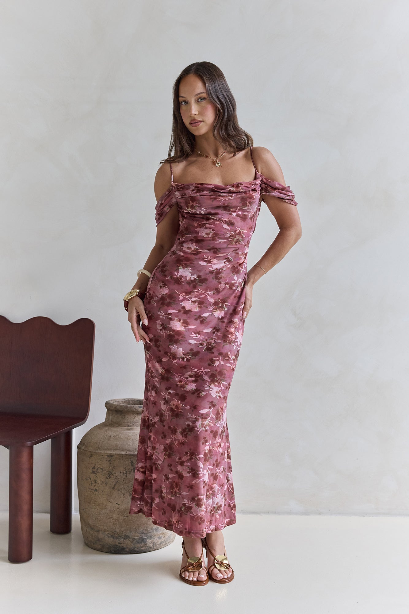 In The Night Maxi Dress Red-Seaa Fashion