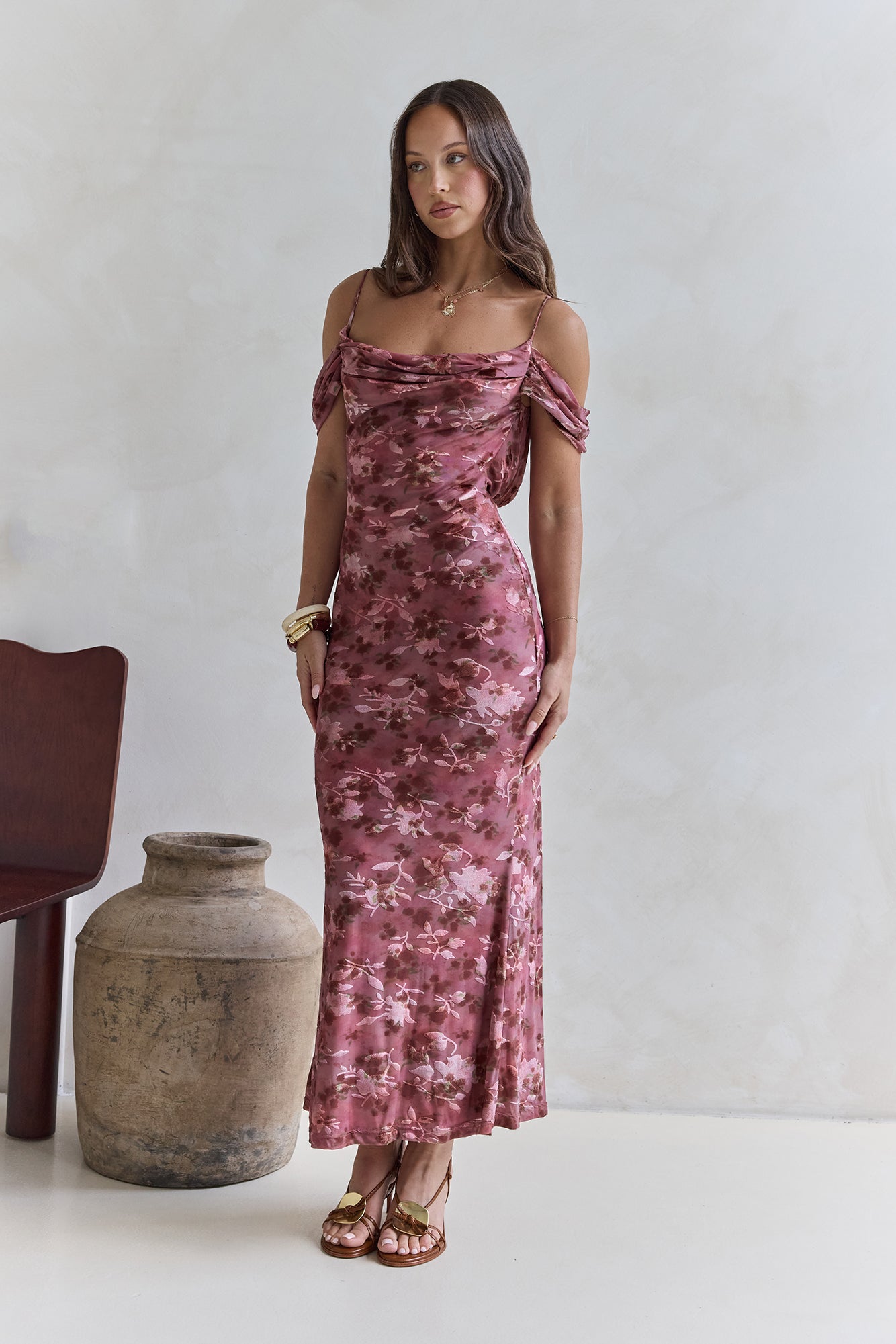 In The Night Maxi Dress Red-Seaa Fashion