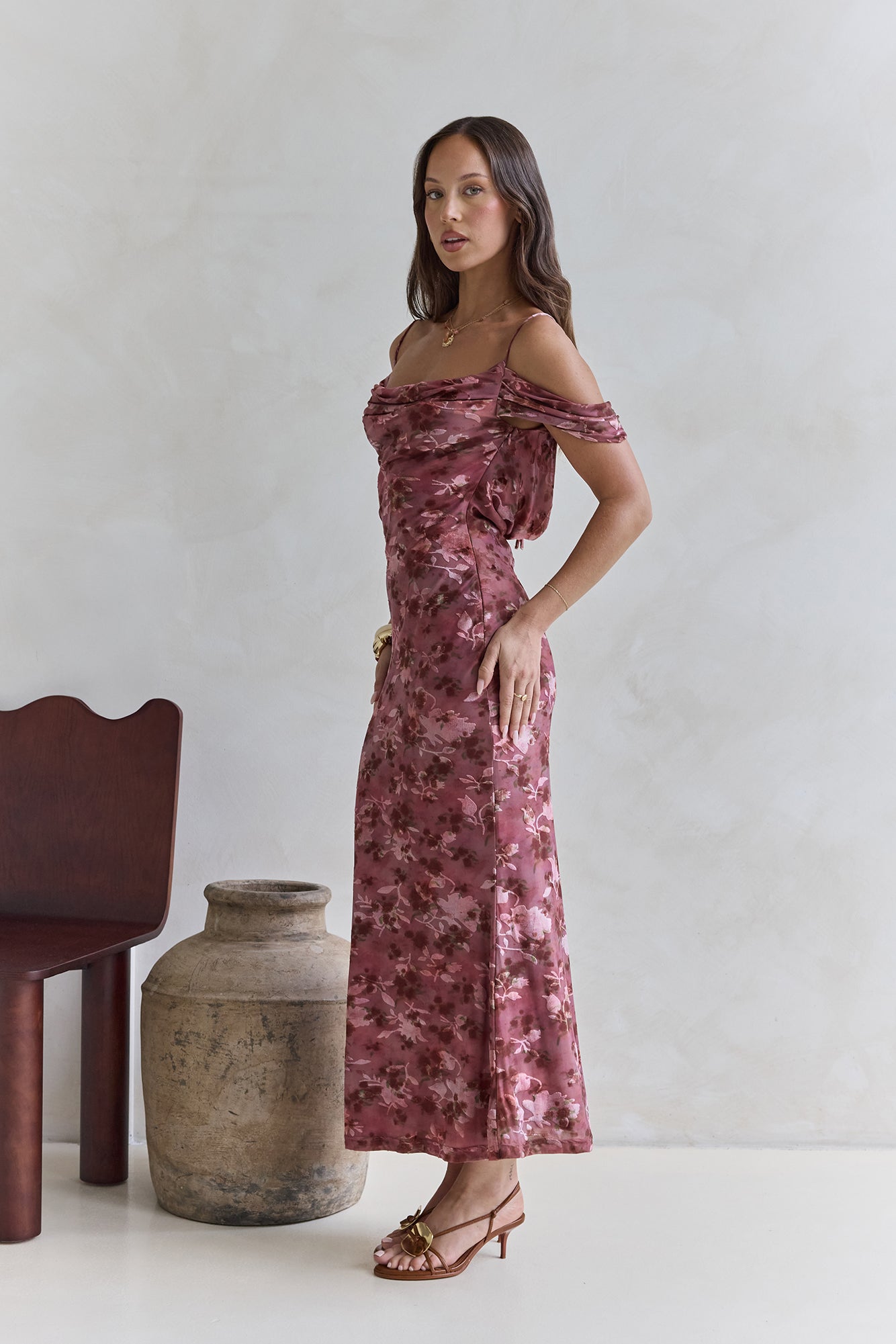 In The Night Maxi Dress Red-Seaa Fashion