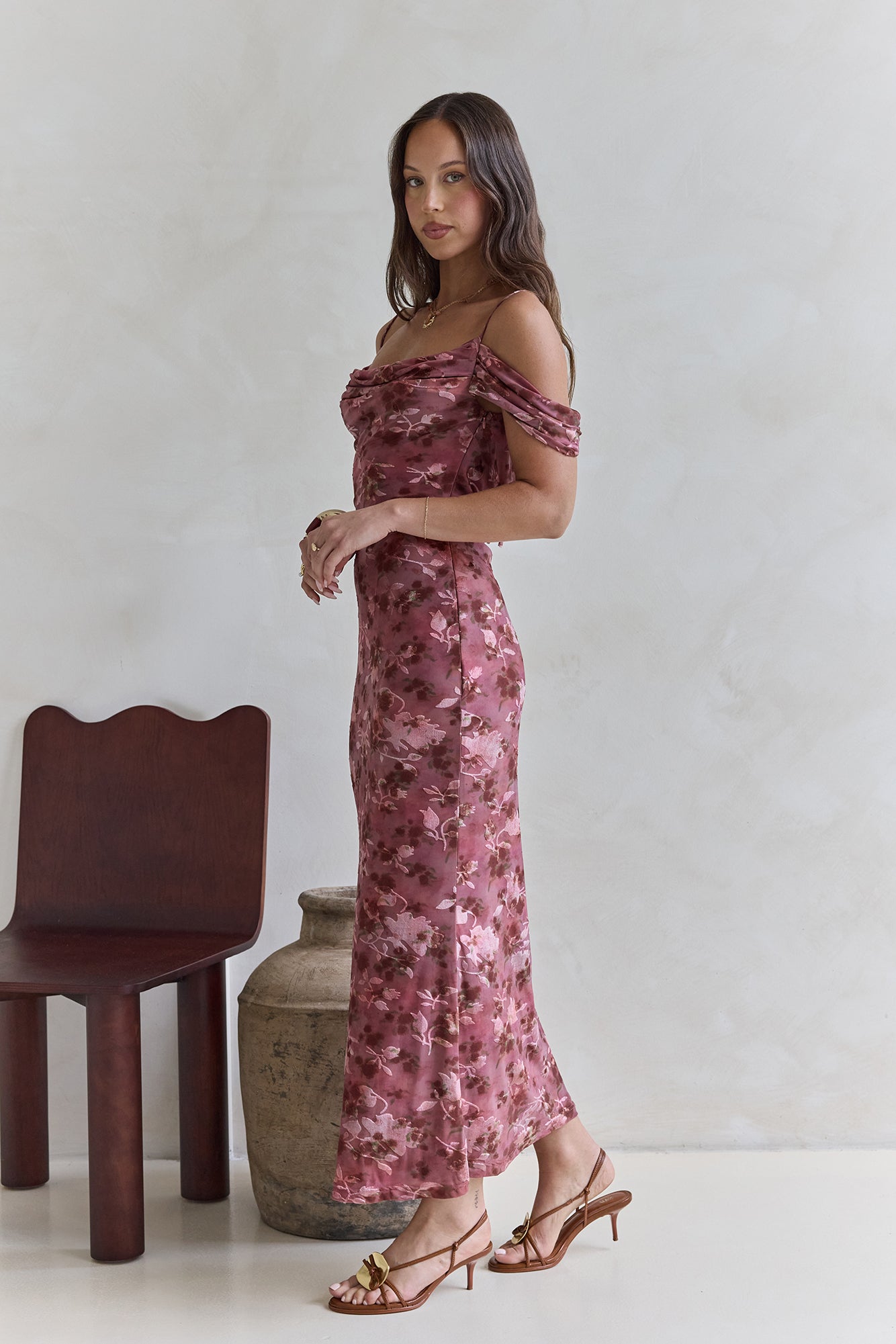 In The Night Maxi Dress Red-Seaa Fashion