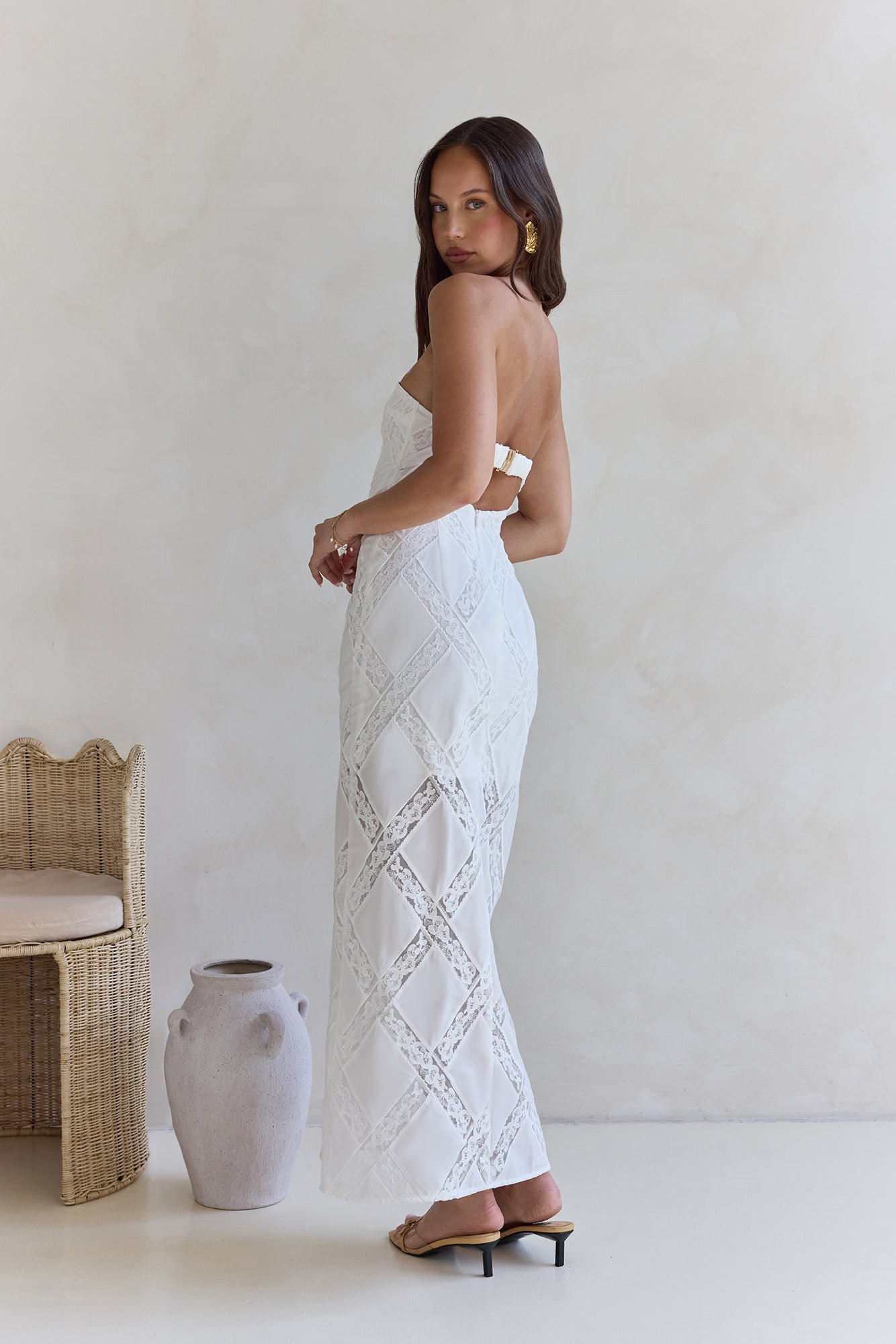 Ocean Air Oasis Strapless Maxi Dress White-Seaa Fashion