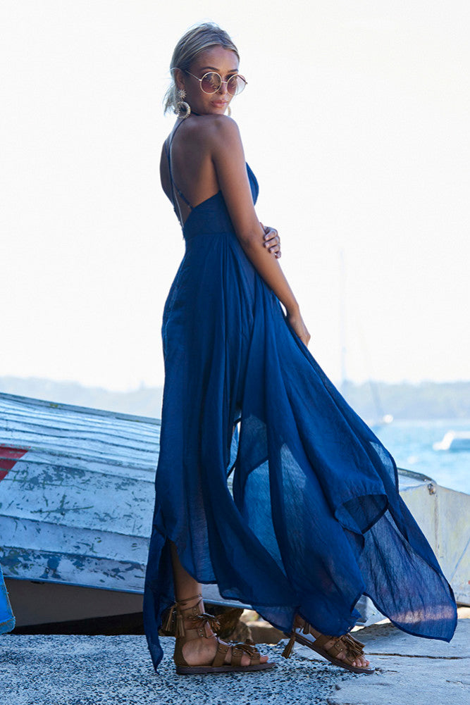Bambi Maxi Dress Navy-Seaa Fashion