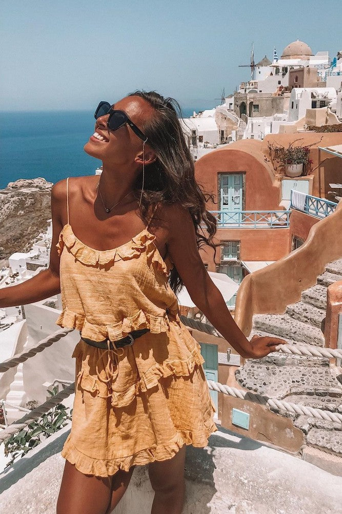 Valle Lindo Dress Mustard-Seaa Fashion