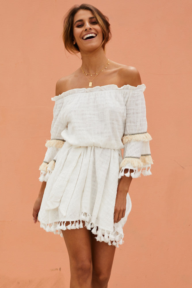 Awake My Soul Dress White-Seaa Fashion