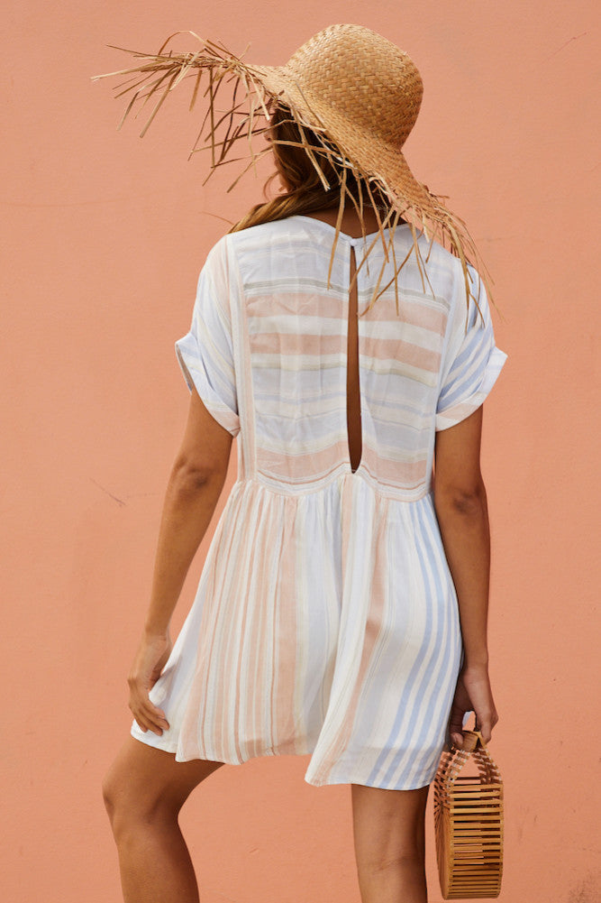 Against The Tide Dress Blue-Seaa Fashion